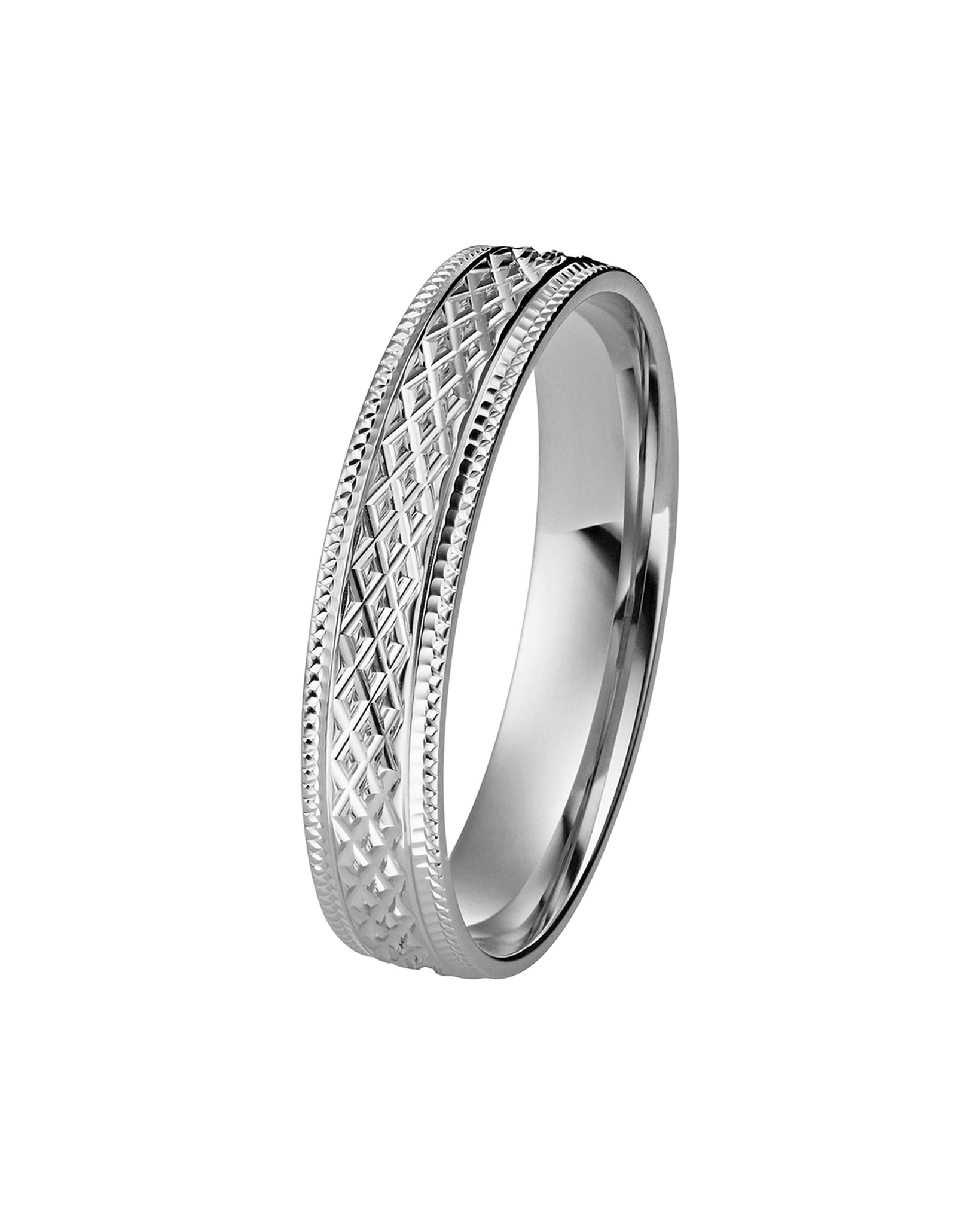 Kohinoor valkokultasormus 4,0mm 15,0