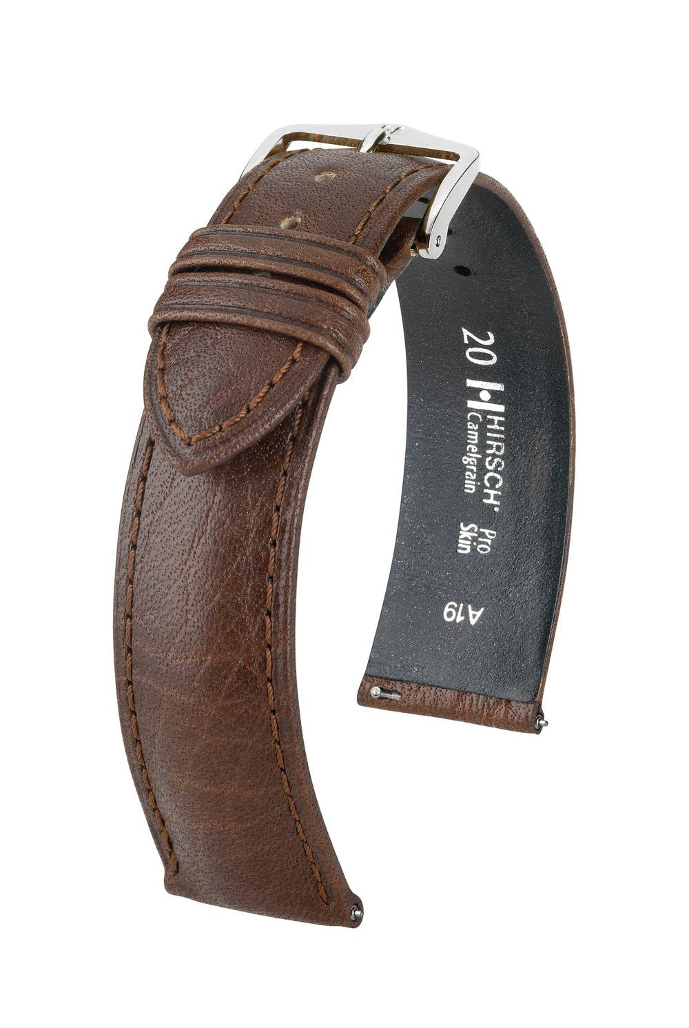 Hirsch Camelgrain M Dark Brown kellon ranneke 10,00mm