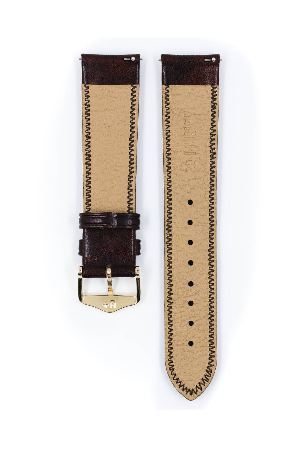 Hirsch Ascot L Brown Shiny kellon ranneke 18,00mm