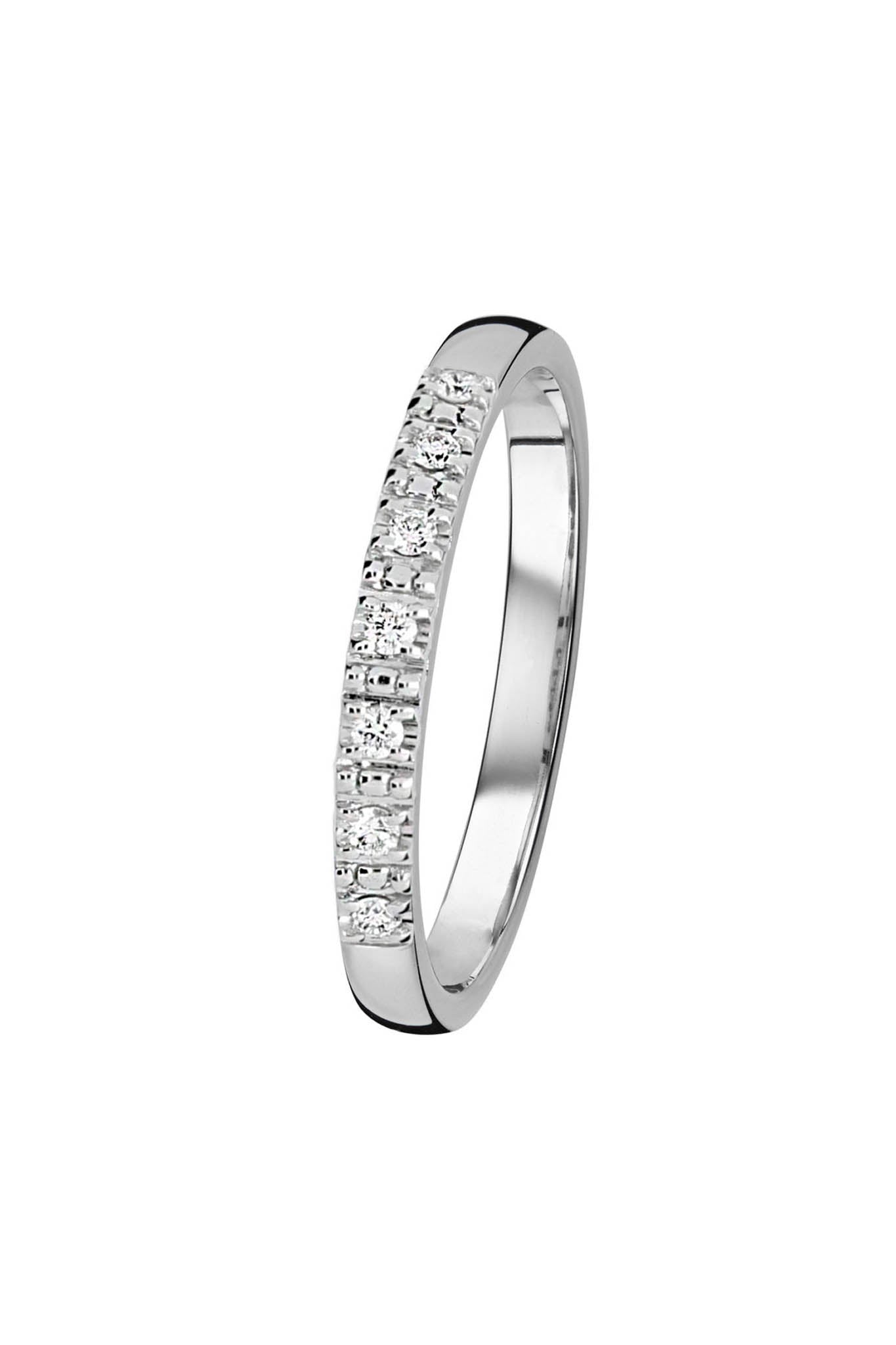 Estelle valkokultainen timanttisormus 0,07ct 15,5