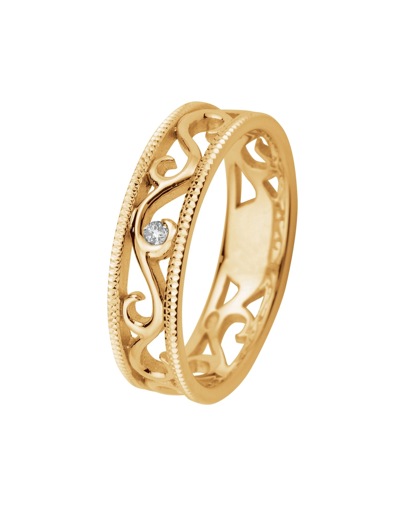 Kohinoor Laurel timanttisormus 0,02ct 15,5