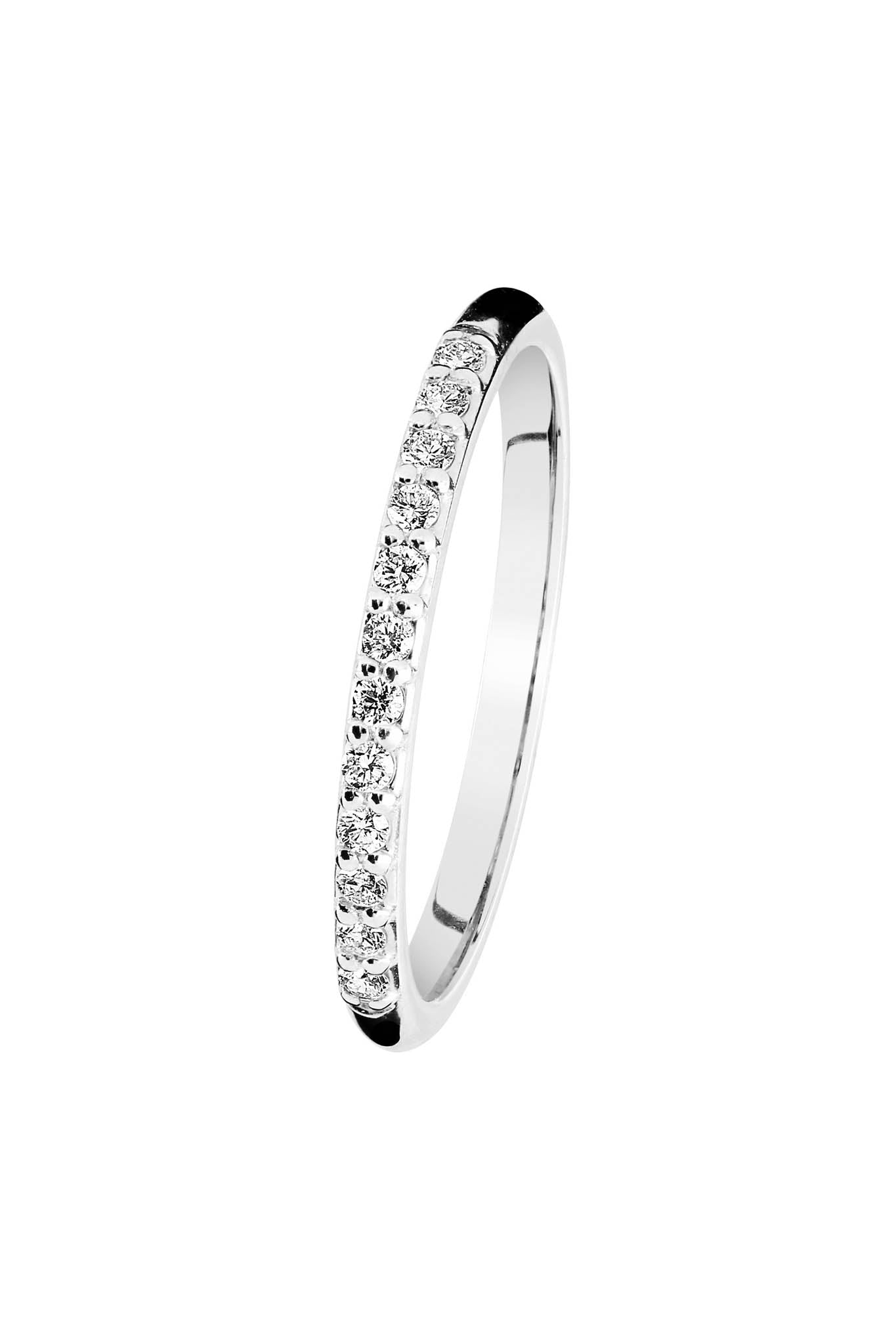 Rosa valkokultainen timanttisormus morganiitilla 0,12ct 15,5
