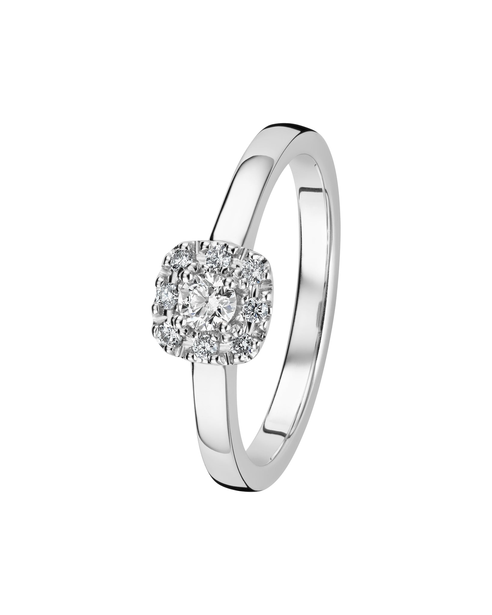 Kohinoor Valerie Cushion timanttisormus 0,17ct 15,5