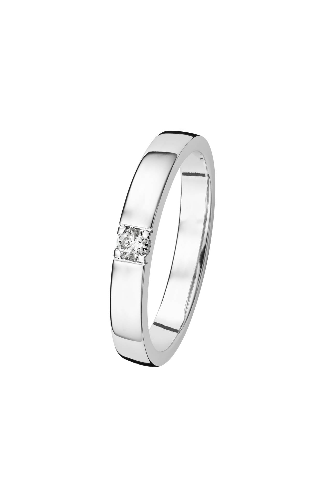 Linnea valkokultainen timanttisormus 0,08ct 16,0