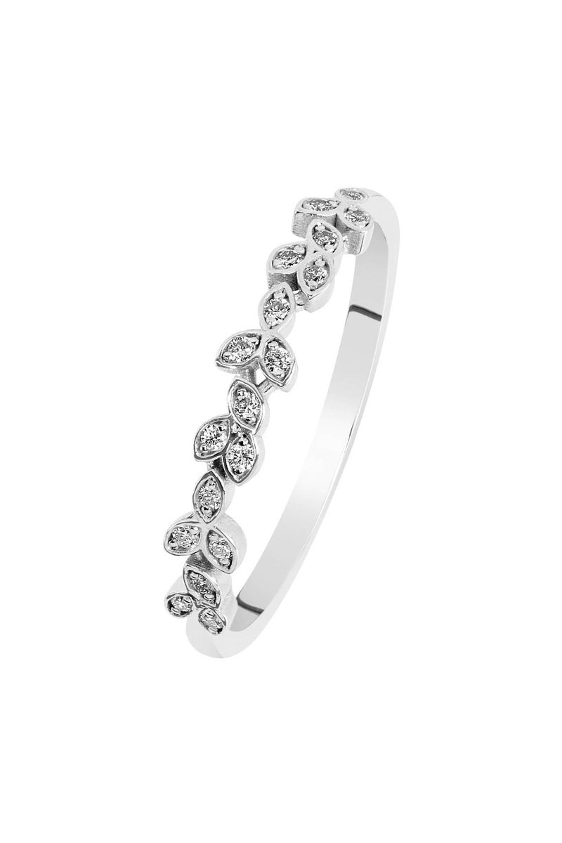 Swan valkokultainen timanttisormus 0,09ct 033-433V-09 tuotekuva