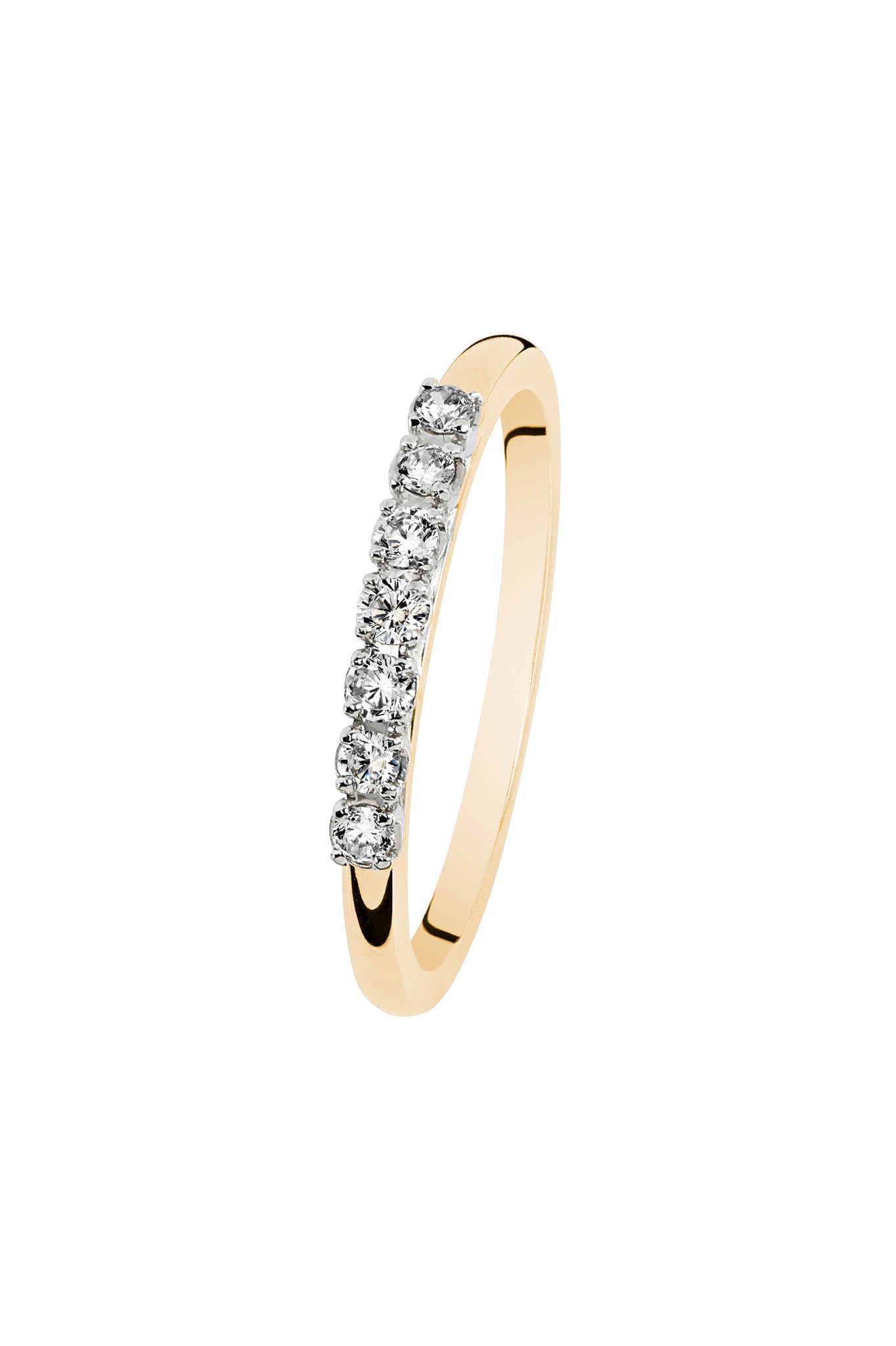 Noemi kulta/valkokulta timanttisormus 0,14ct 15,5