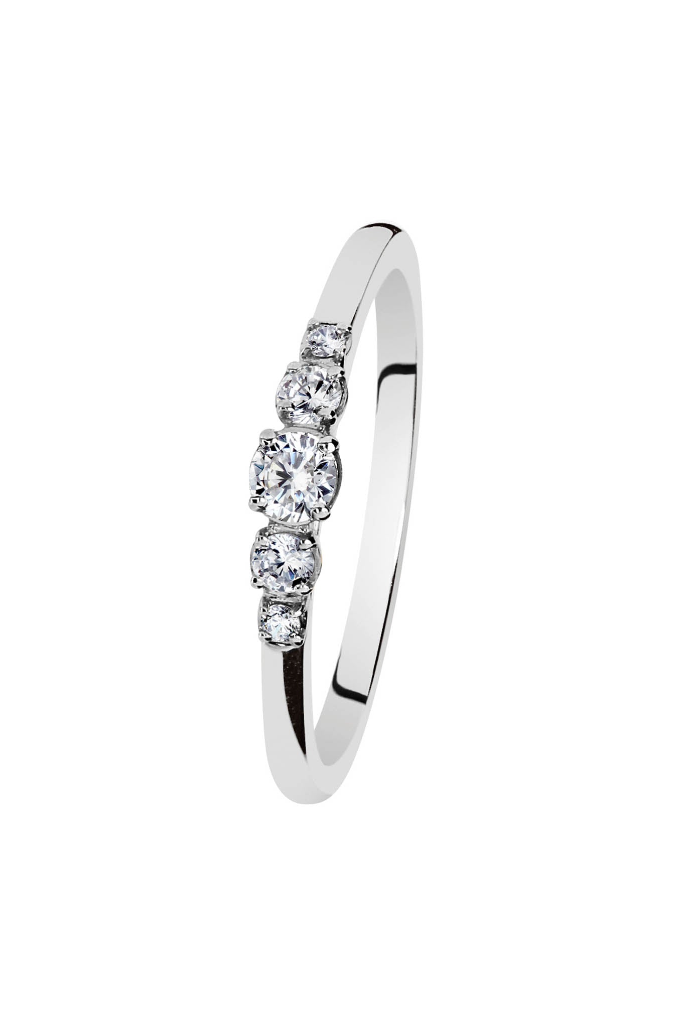 Noemi valkokultainen timanttisormus 0,16ct 15,5
