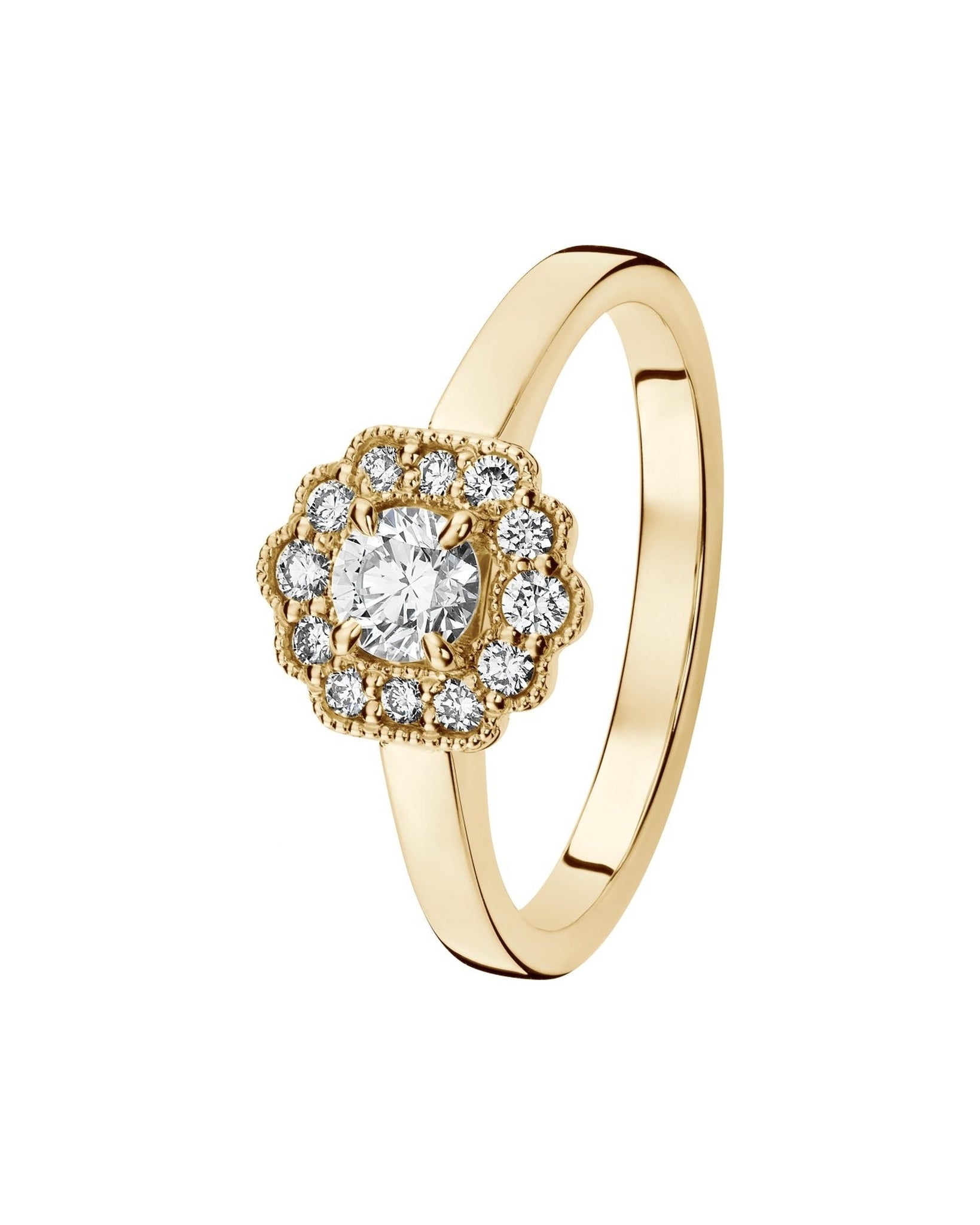 Kohinoor Aino timanttisormus 0,18ct 15,5