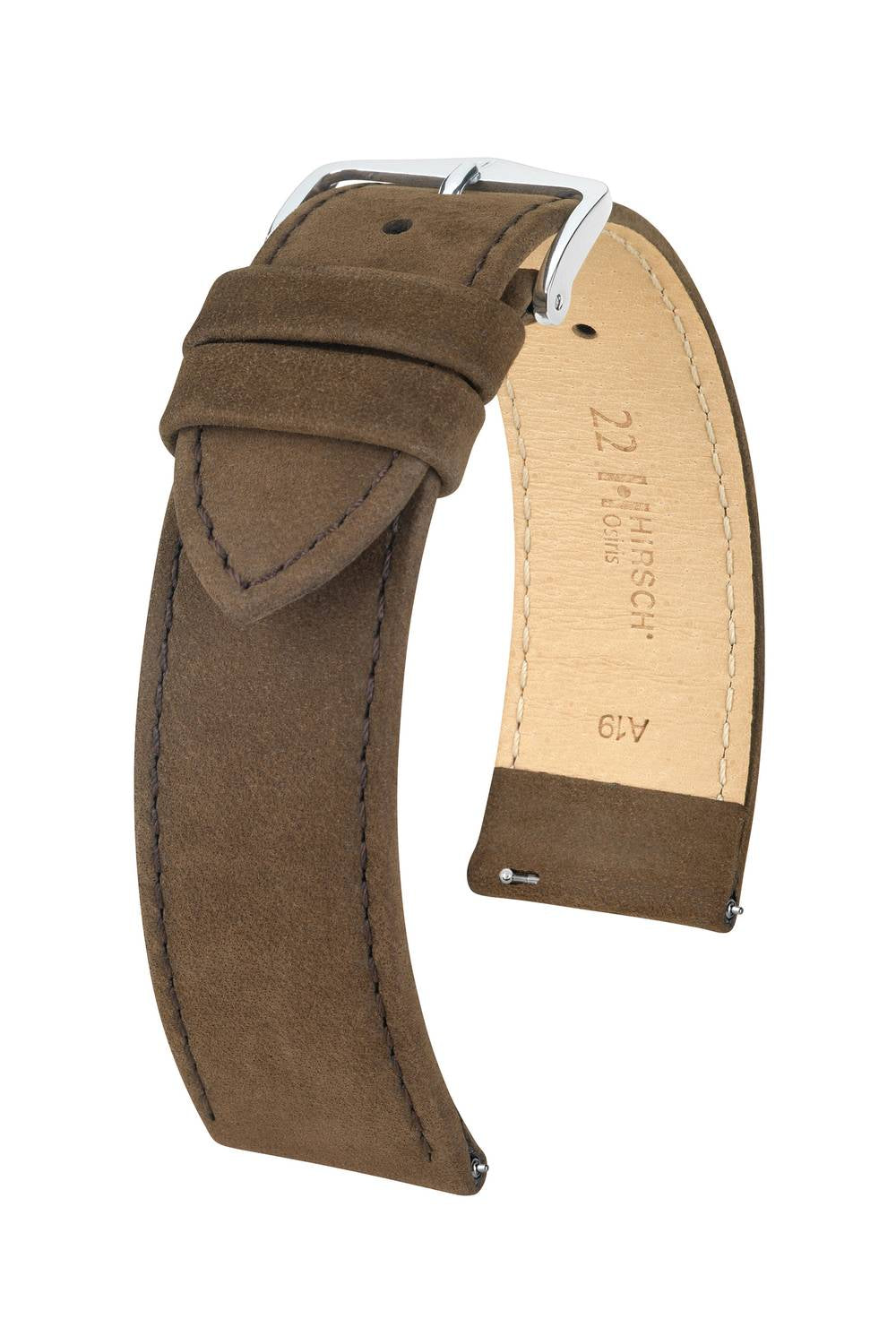 Hirsch Osiris Nubuk L Brown kellon ranneke 18,00mm