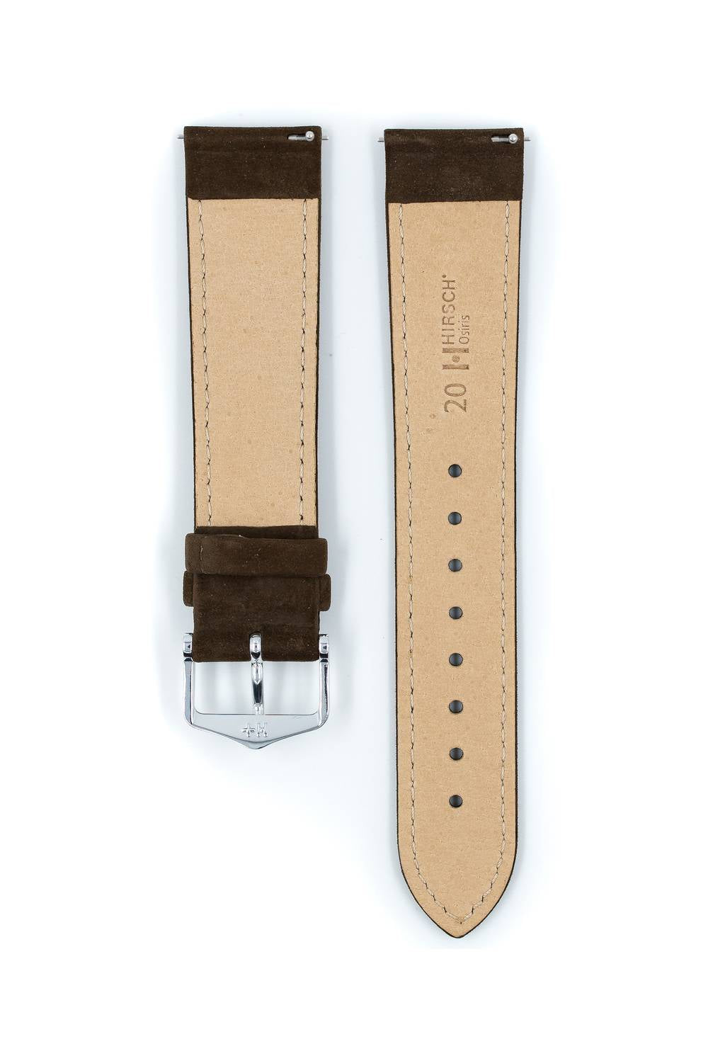 Hirsch Osiris Nubuk L Brown kellon ranneke 18,00mm
