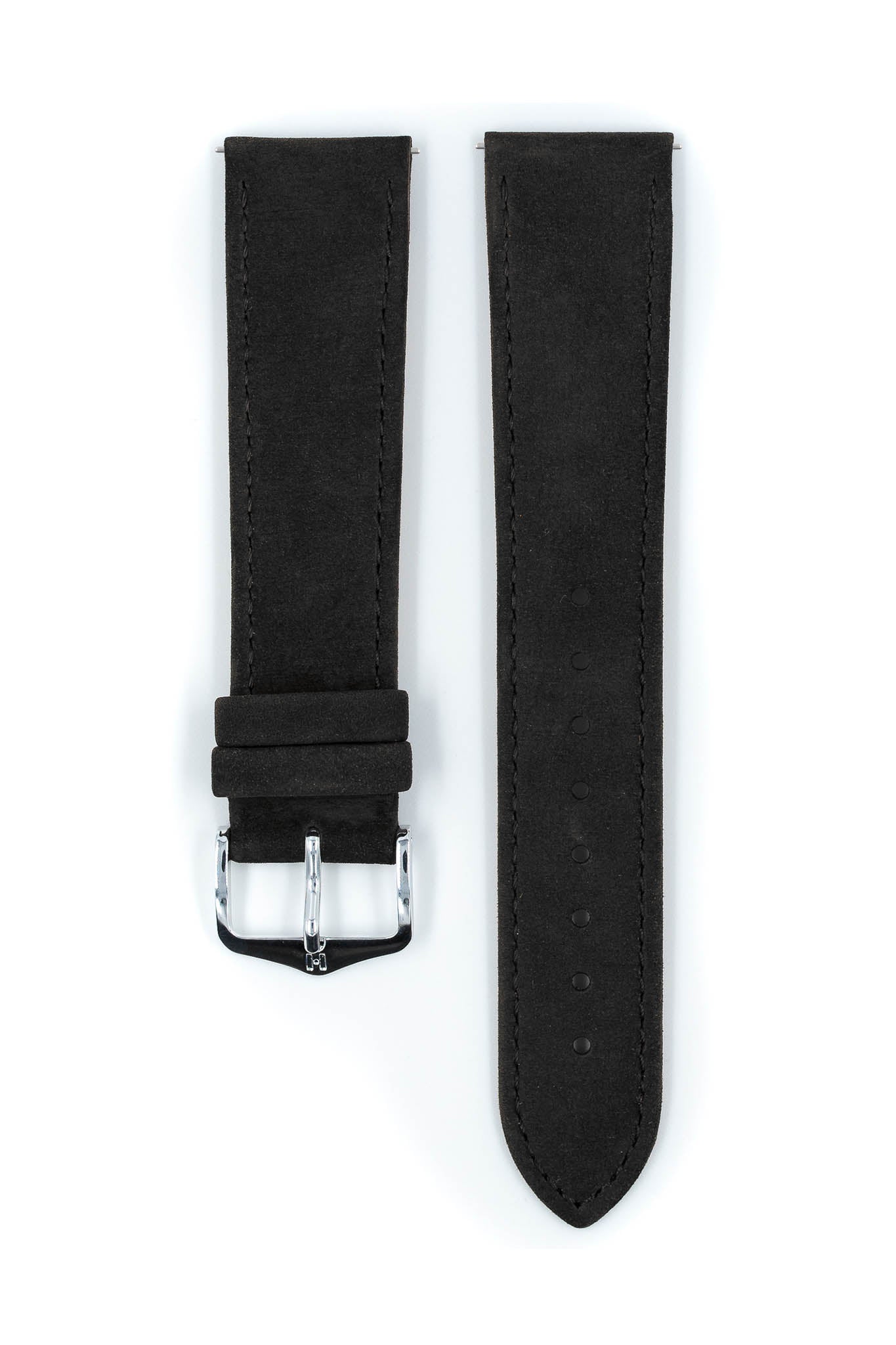Hirsch Osiris Nubuk L Black kellon ranneke 18,00mm