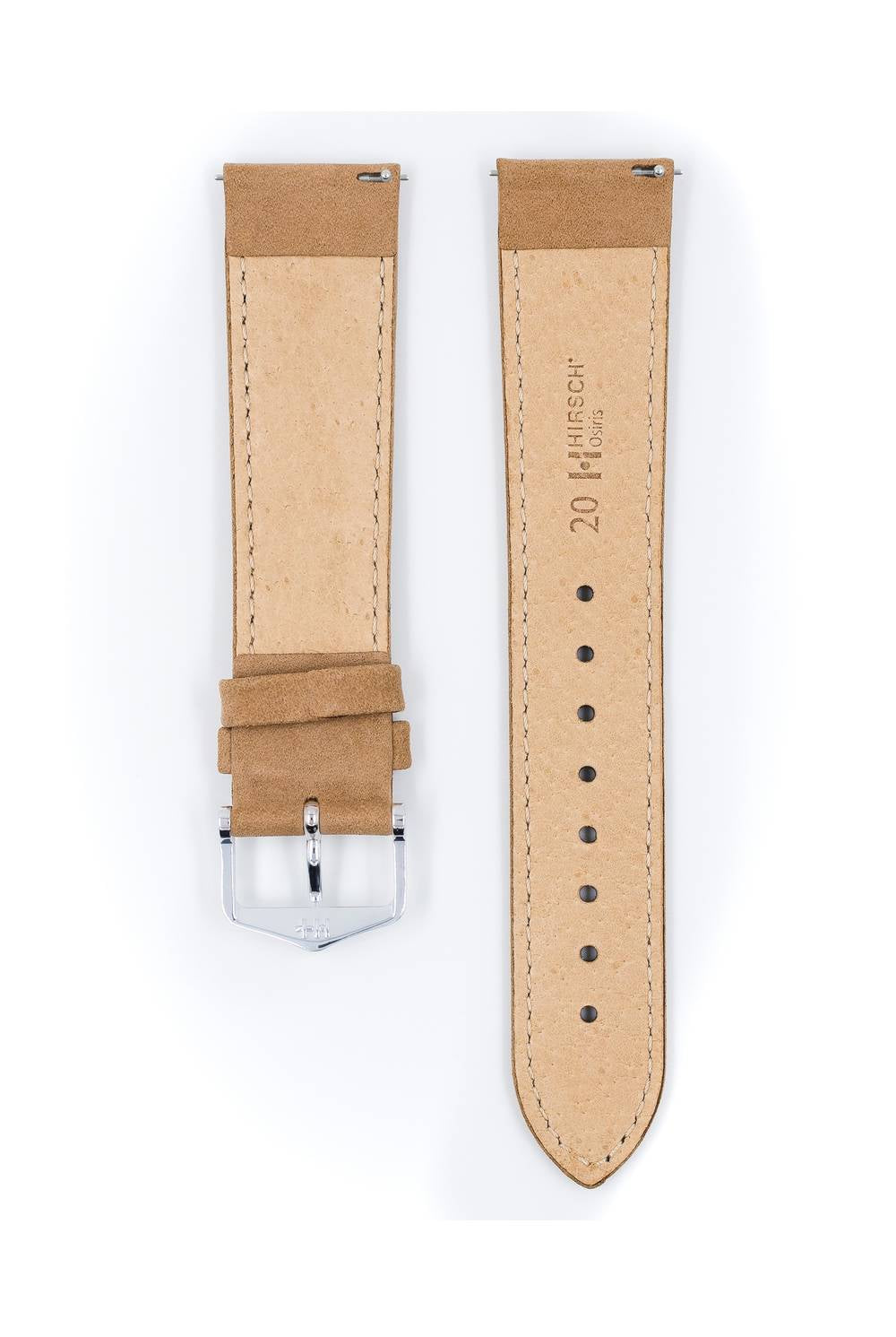 Hirsch Osiris Nubuk L Beige kellon ranneke 18,00mm