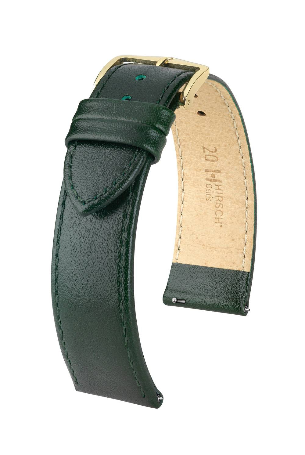Hirsch Osiris L Dark Green Shiny kellon ranneke 18,00mm