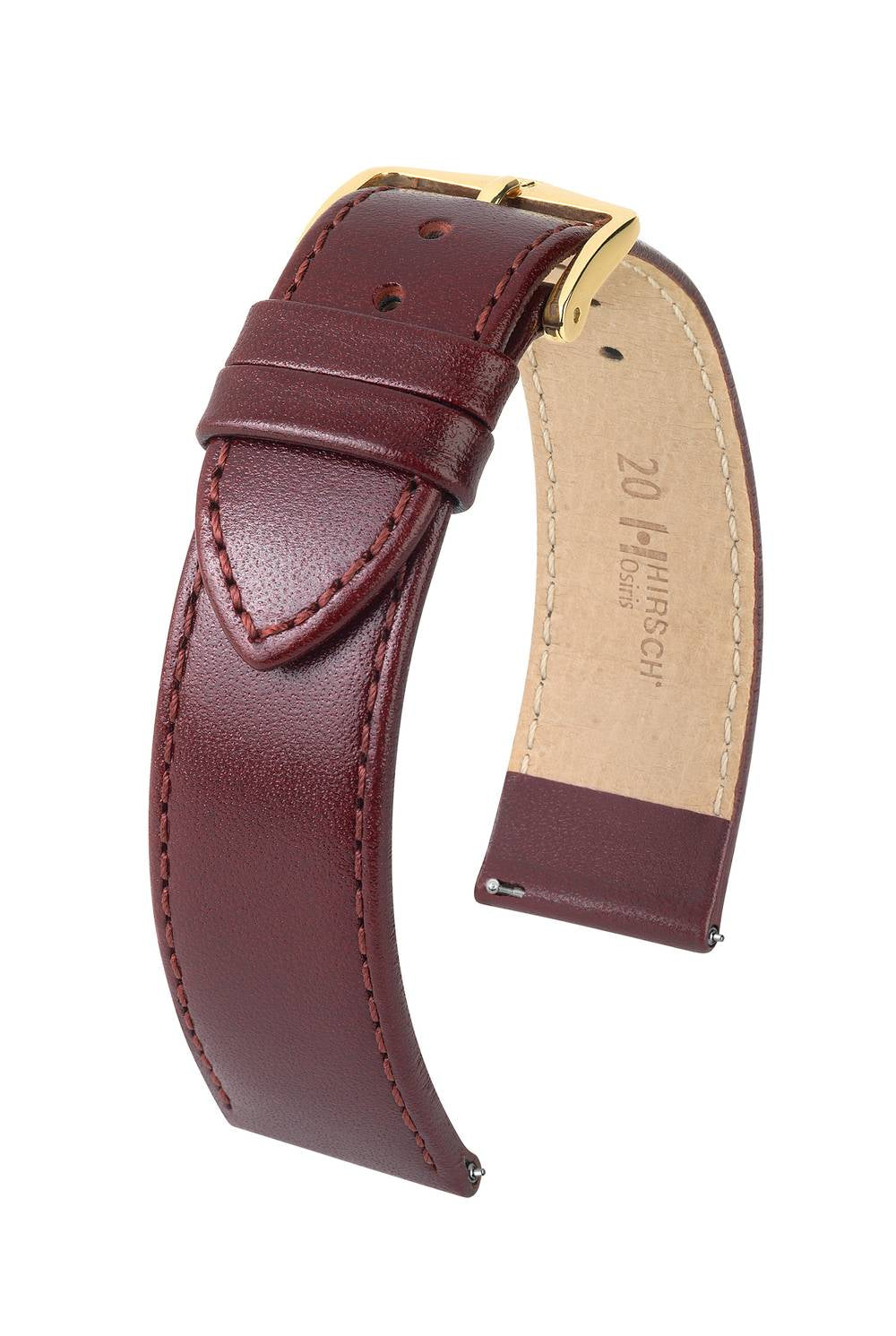 Hirsch Osiris L Burgundy Shiny kellon ranneke 18,00mm