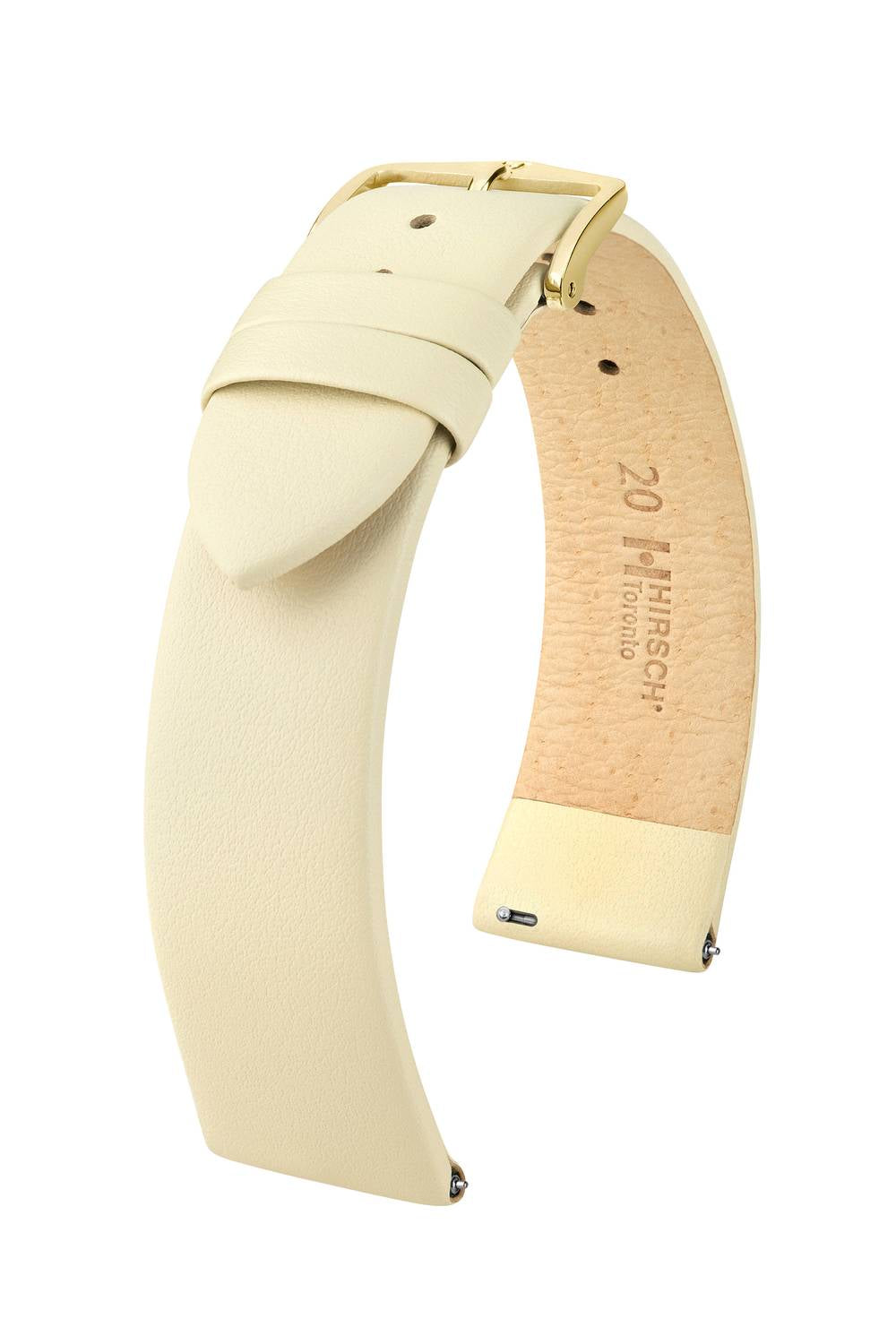 Hirsch Toronto L Beige kellon ranneke 10,00mm