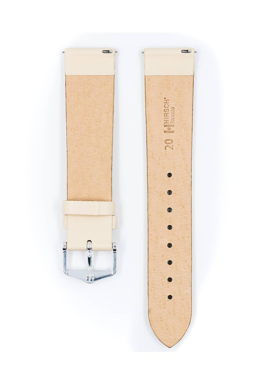 Hirsch Toronto M Beige kellon ranneke 12,00mm