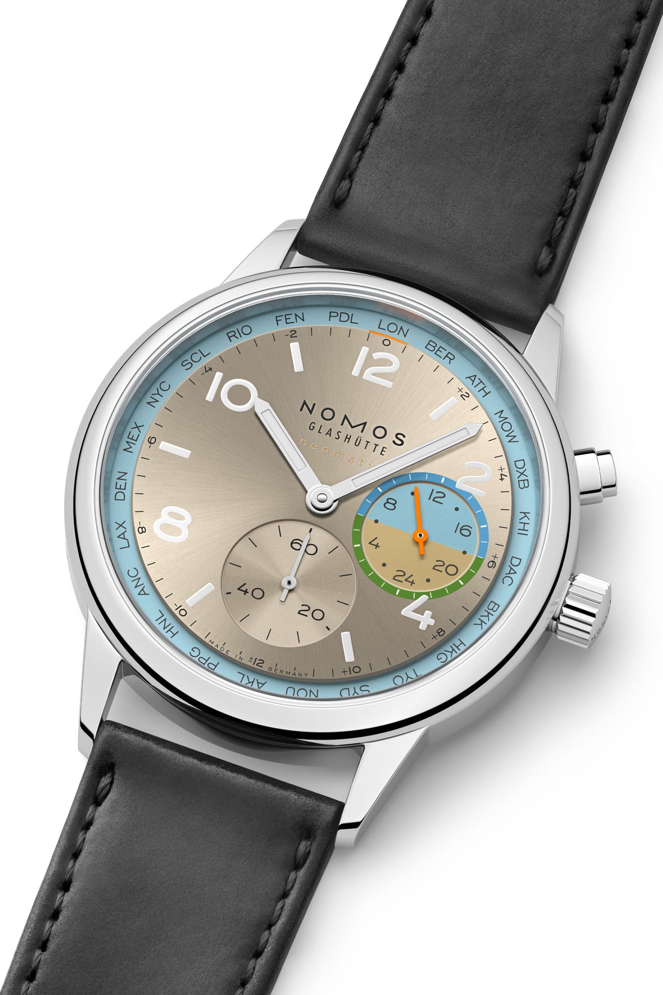 Nomos Glashütte Club Sport Neomatik Worldtimer Roam