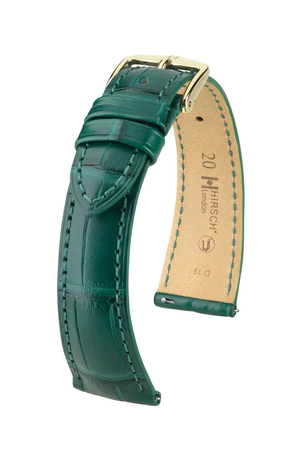 Hirsch London M Dark Green kellon ranneke 14,00mm