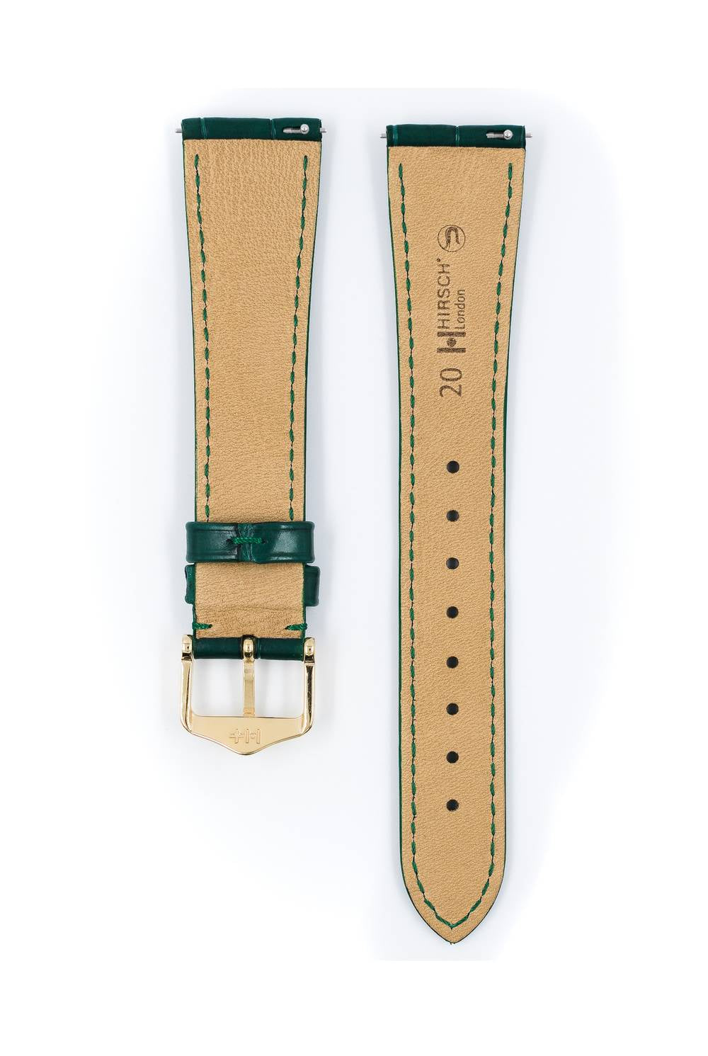 Hirsch London M Dark Green kellon ranneke 14,00mm