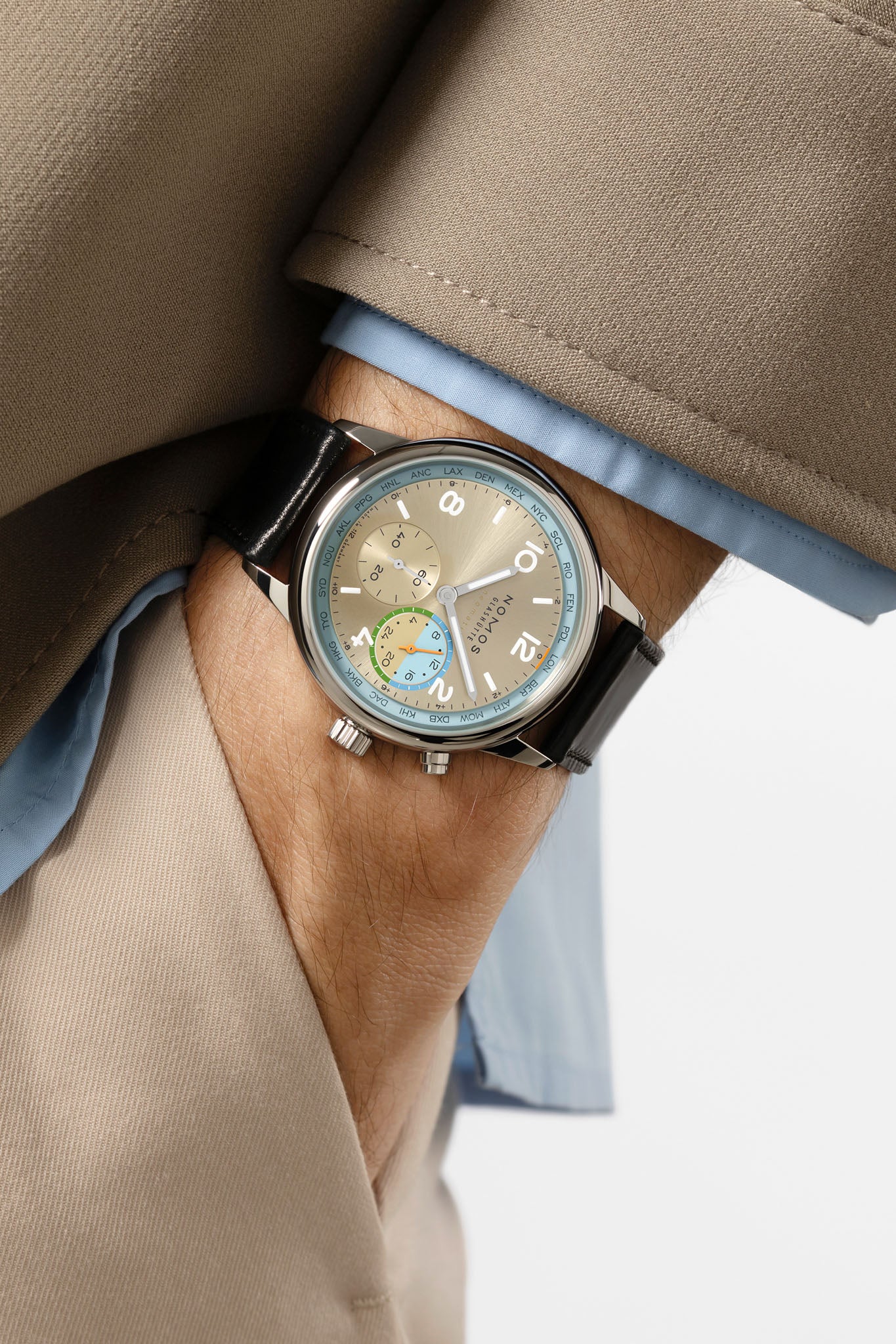 Nomos Glashütte Club Sport Neomatik Worldtimer Roam