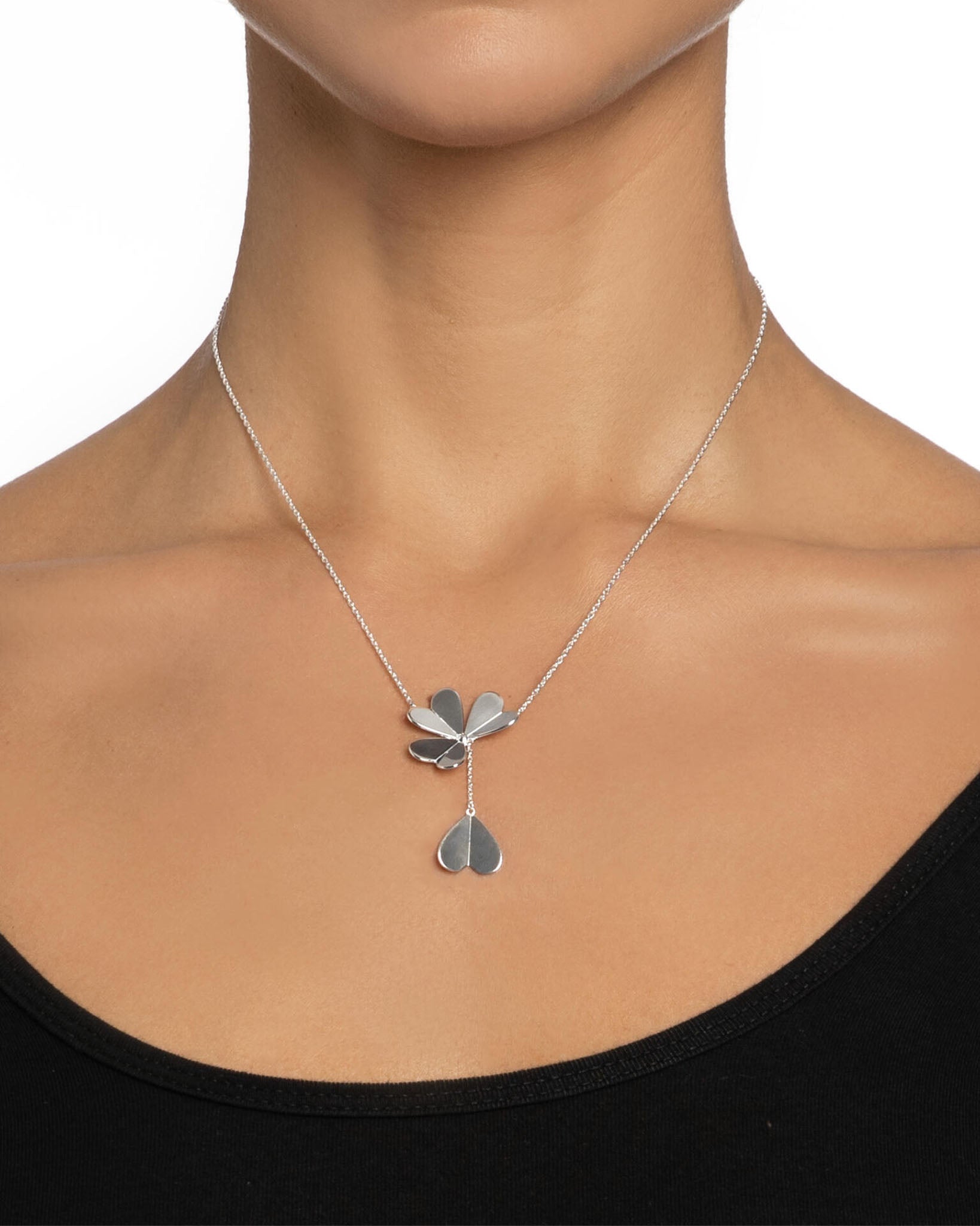 Efva Attling Four Clover Necklace kaulakoru Säädettävä:42/45cm