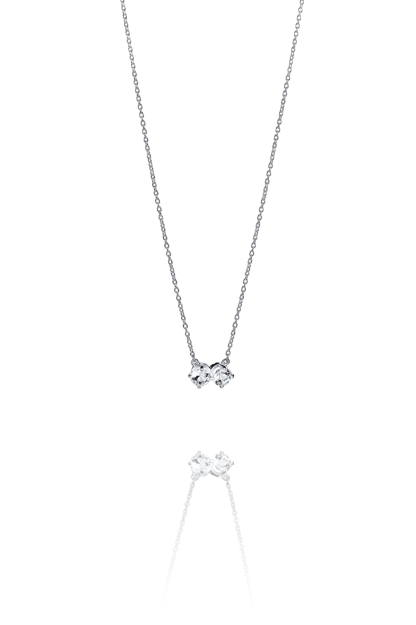 Efva Attling The Mountain & I hopeinen kaulakoru Säädettävä:40/45cm