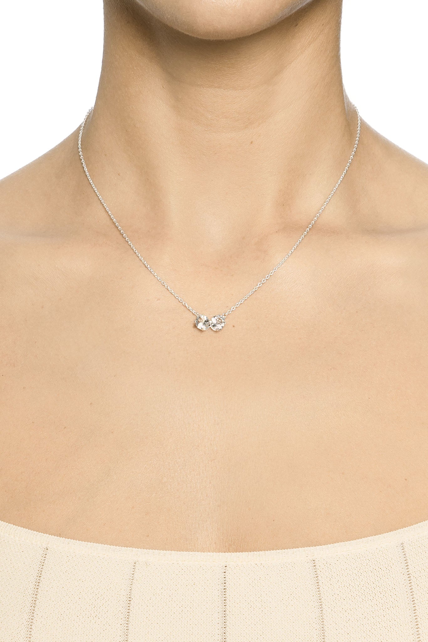 Efva Attling The Mountain & I hopeinen kaulakoru Säädettävä:40/45cm