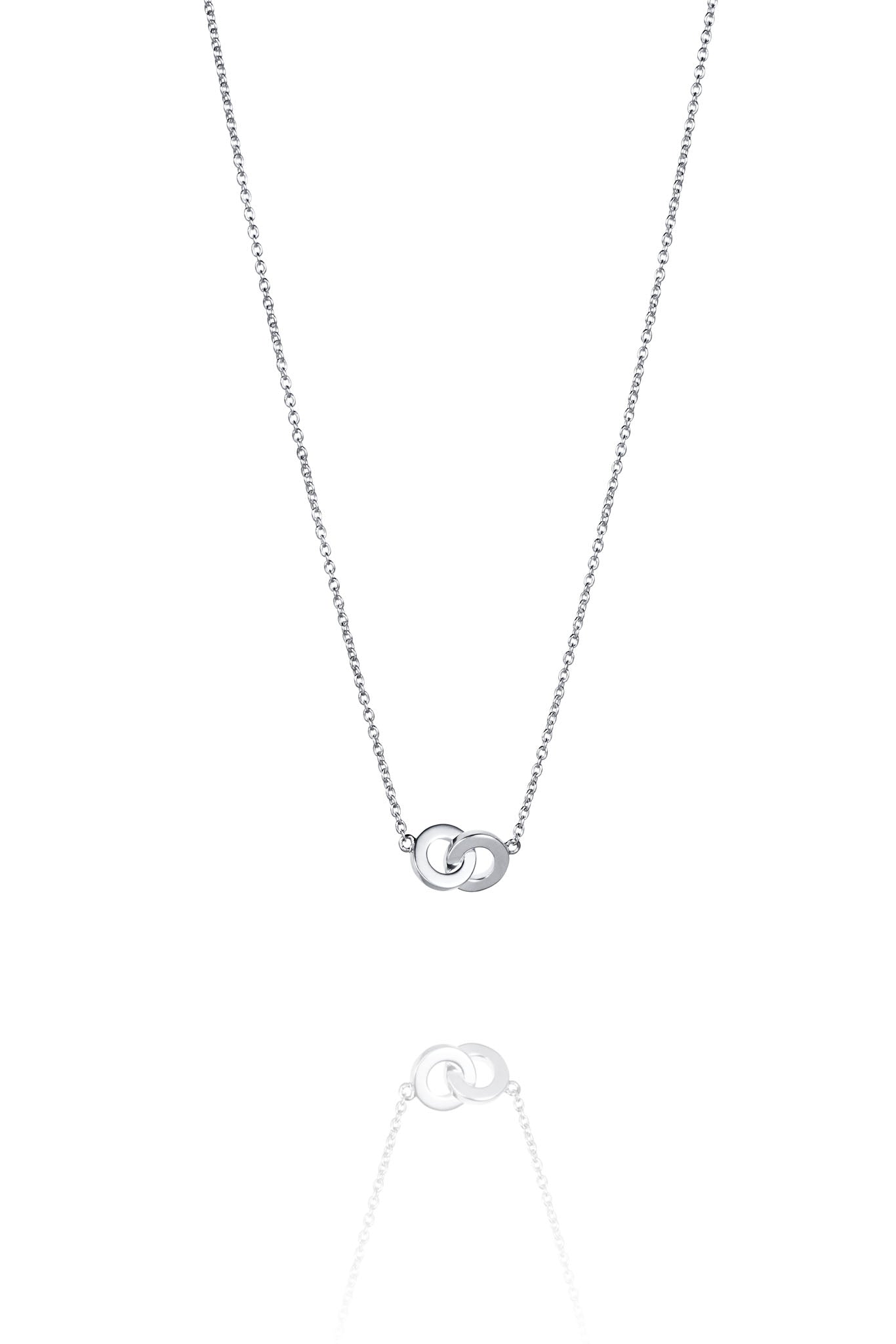 Efva Attling You & Me Necklace hopeinen kaulakoru