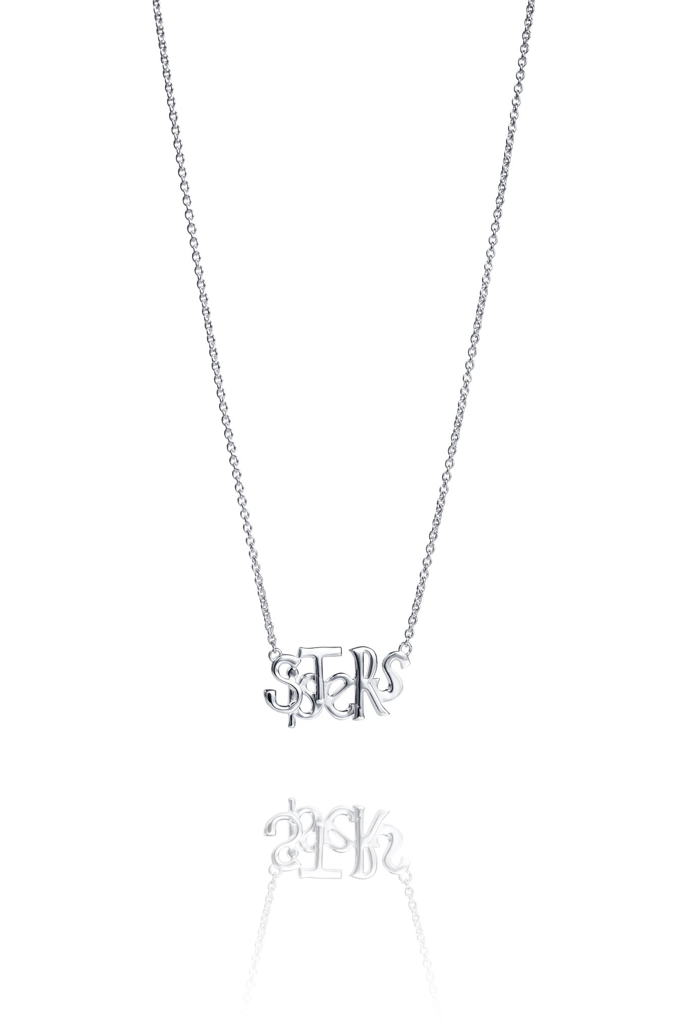 Efva Attling Sisters Necklace hopeinen kaulakoru