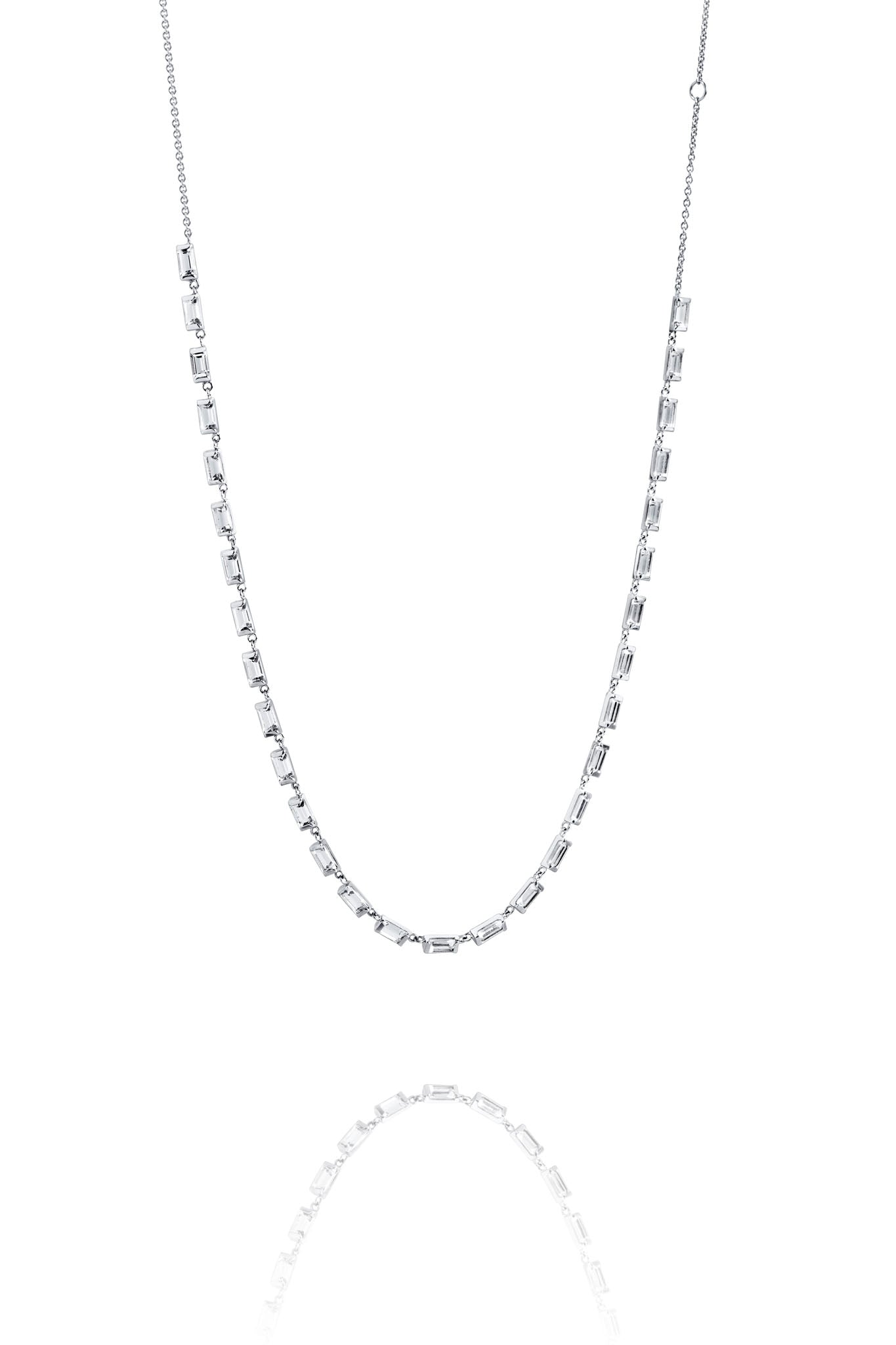 Efva Attling Dream Thin Collier hopeinen kaulakoru