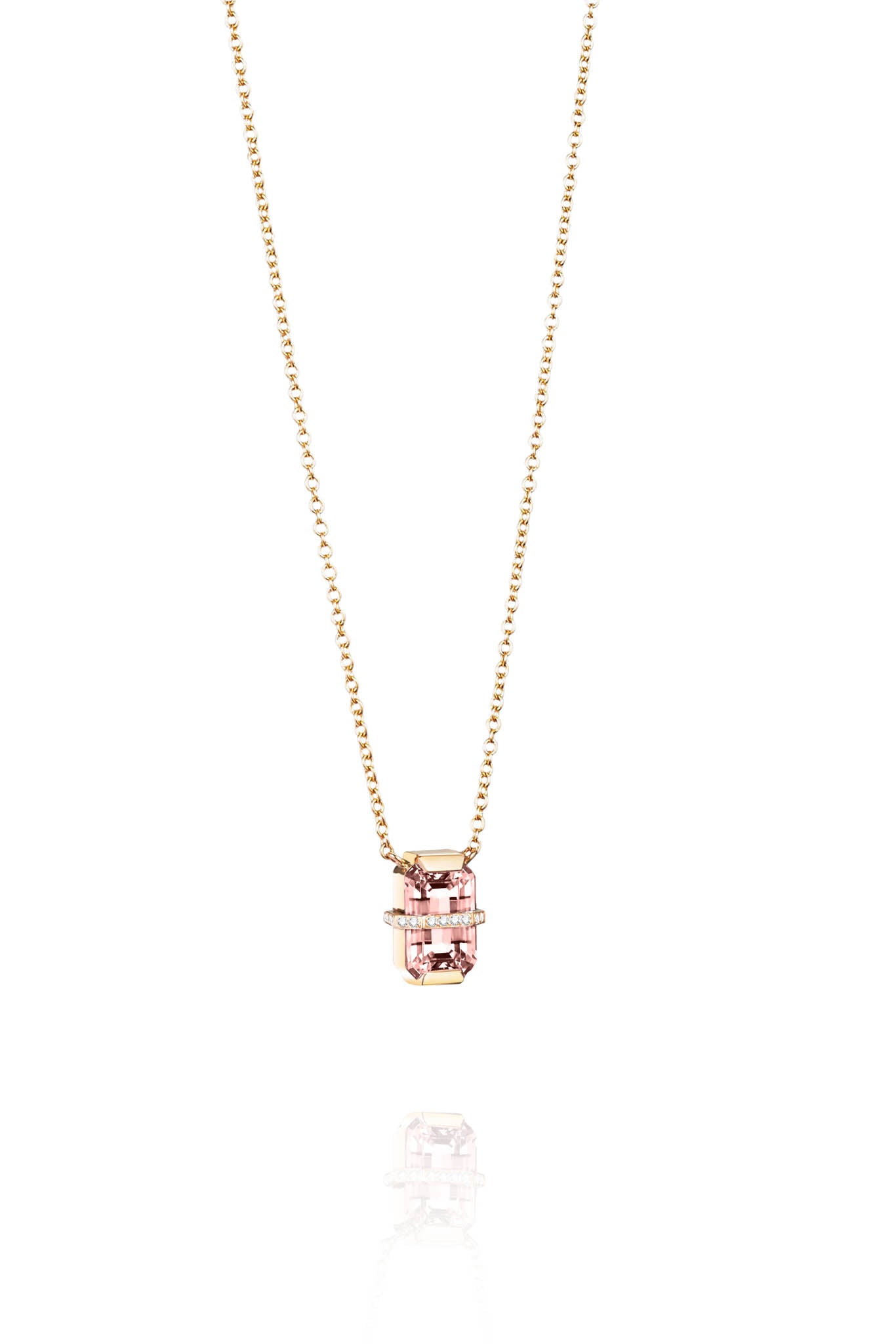 Efva Attling Little Bend Over kaulakoru Morganite Säädettävä:42/45cm