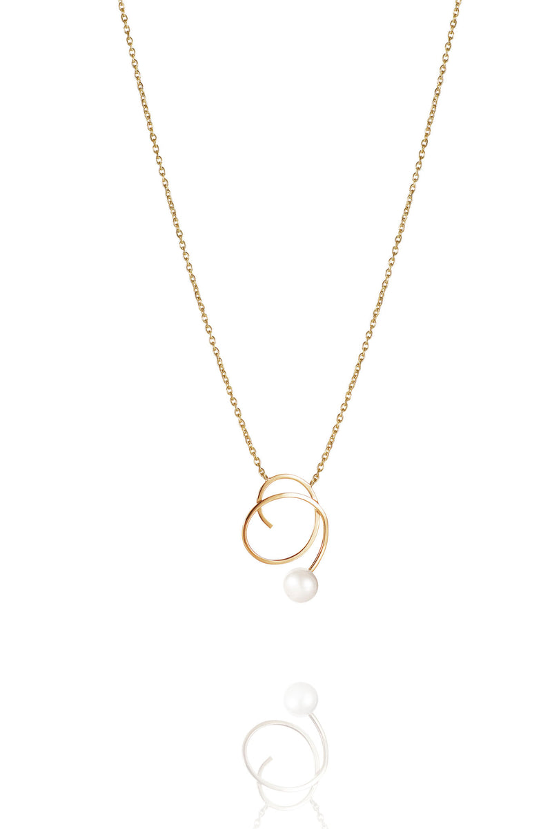 Efva Attling Little Curly Pearly Necklace kultainen kaulakoru 10-101-02096 tuotekuva