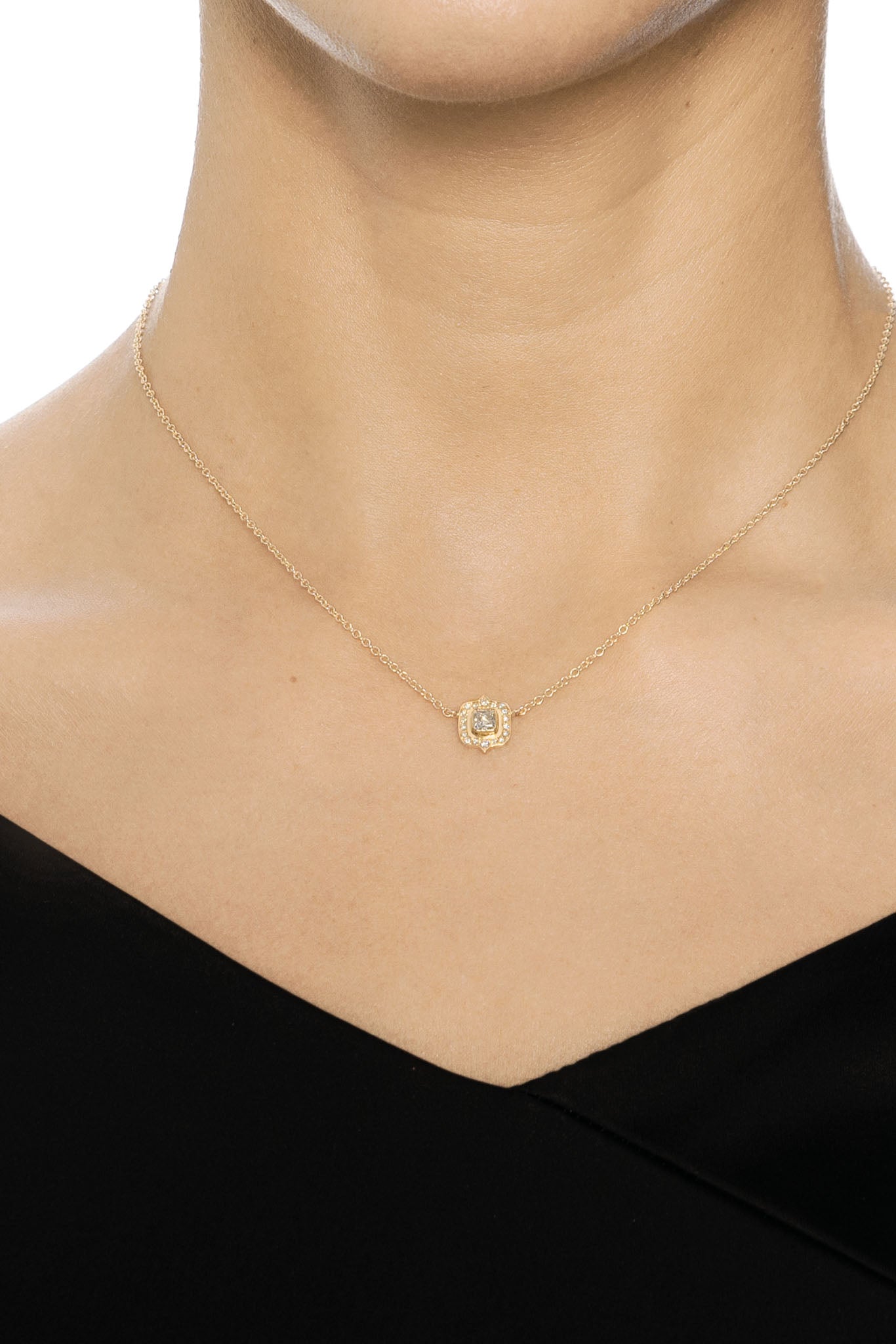 Efva Attling The Mrs Necklace 0.30ct kultainen timanttikaulakoru Säädettävä:40/45cm