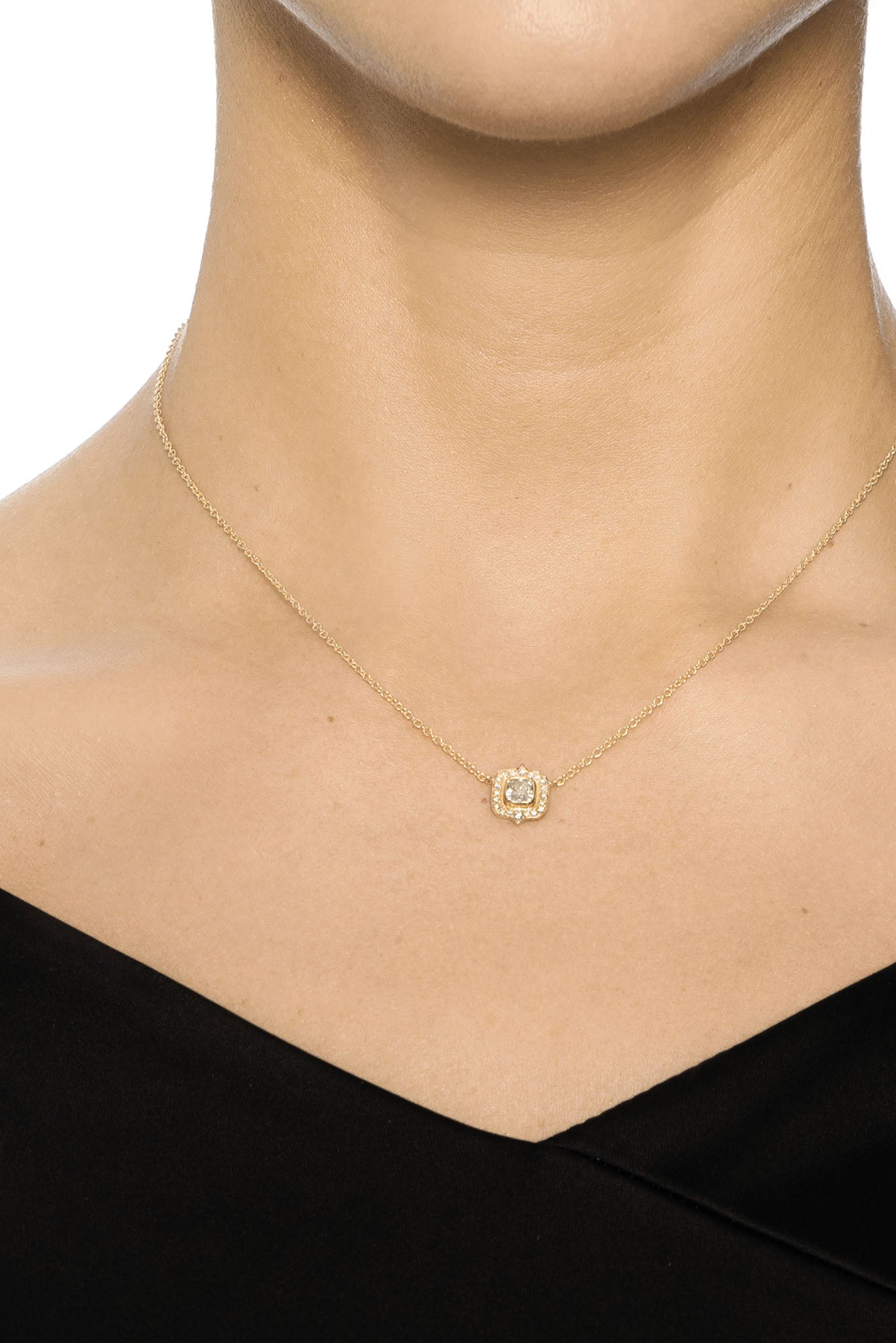 Efva Attling The Mrs Necklace 0.50ct kultainen timanttikaulakoru Säädettävä:40/45cm