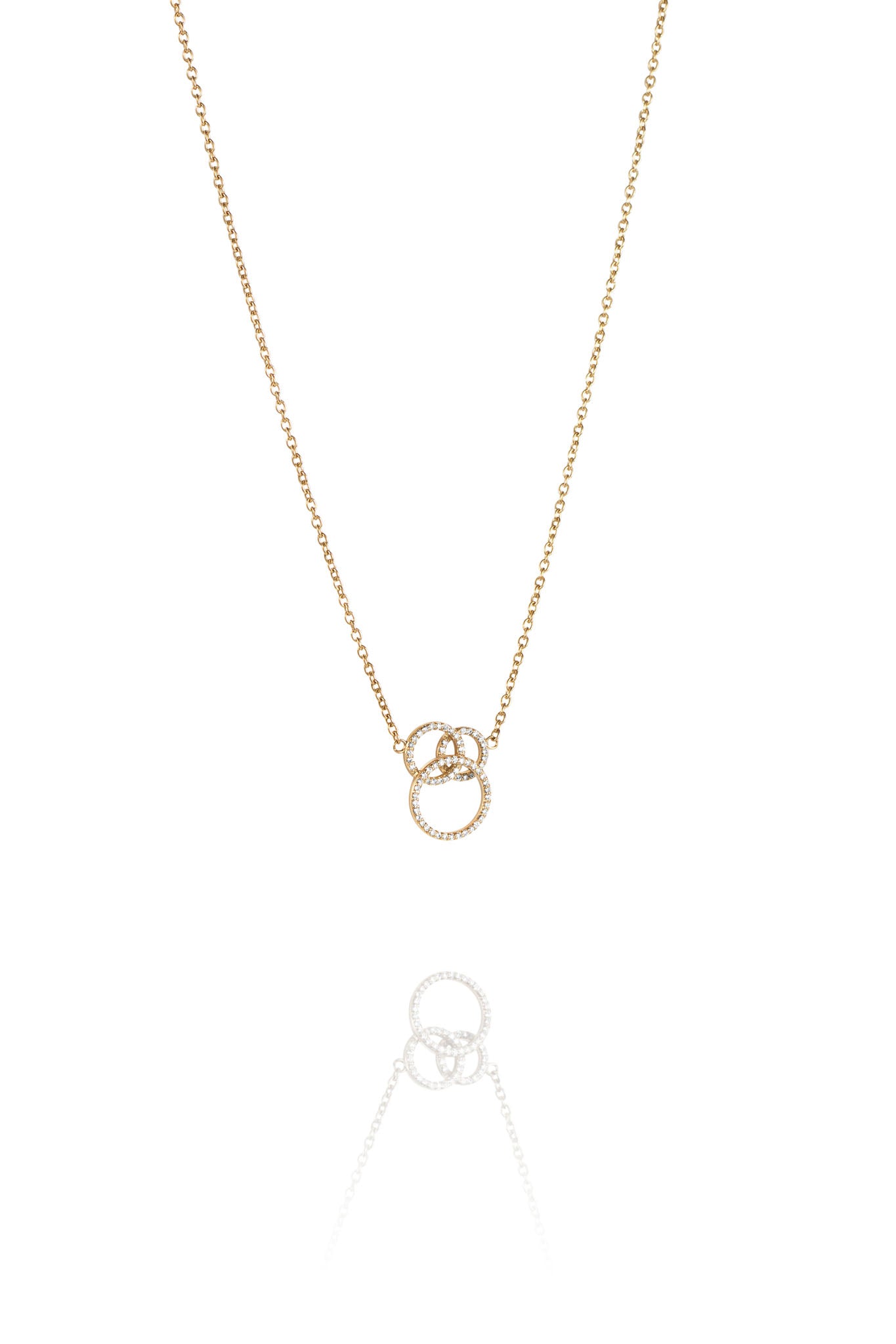 Efva Attling Bubbles & Stars Necklace kultainen timanttikaulakoru