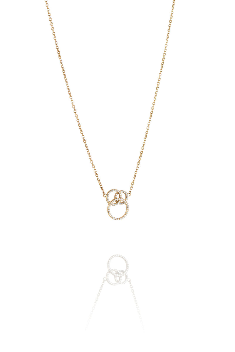 Efva Attling Bubbles & Stars Necklace kultainen timanttikaulakoru 10-101-02160 tuotekuva