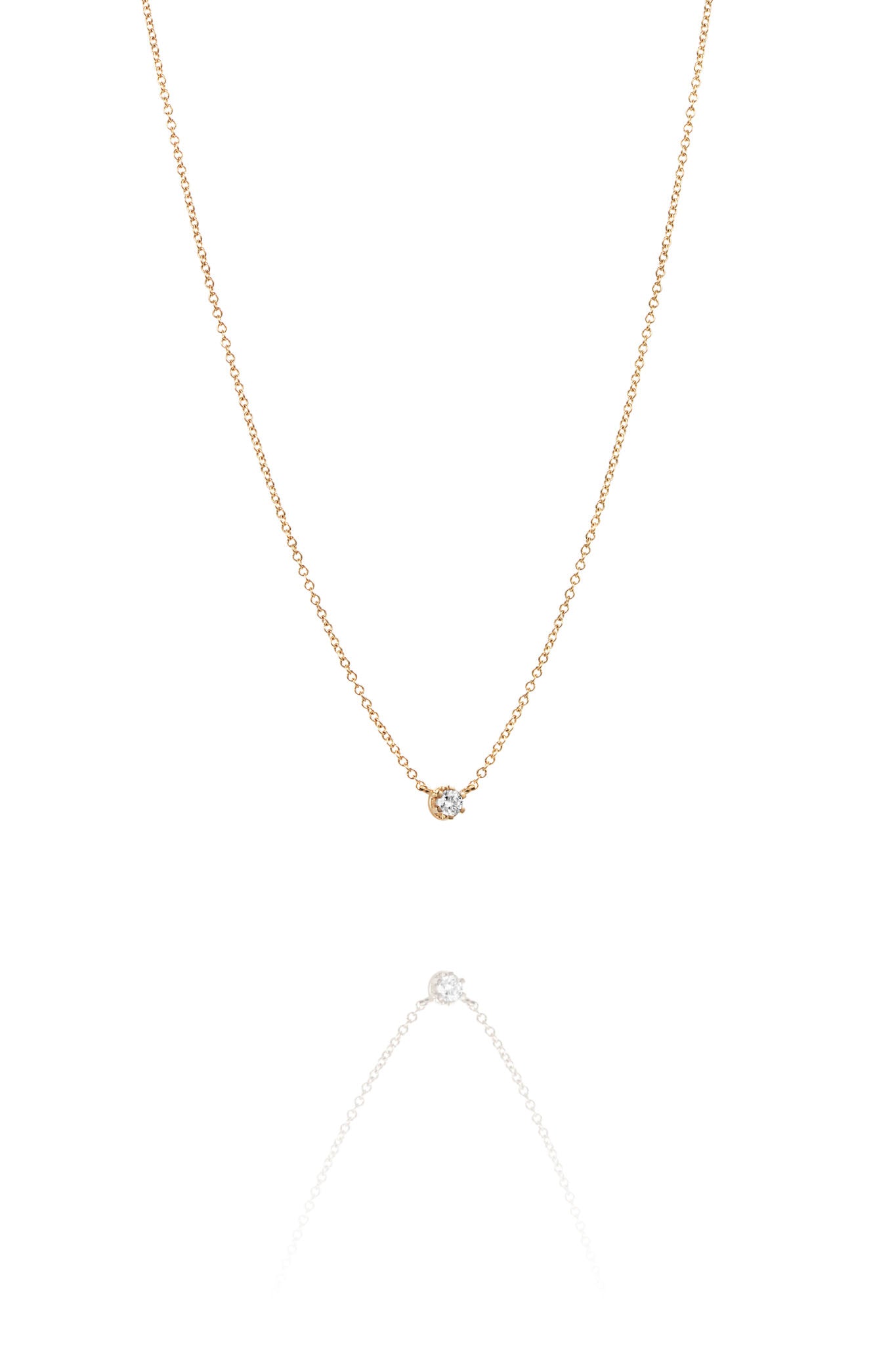 Efva Attling Crown & Stars Necklace 0.19ct kultainen timanttikaulakoru