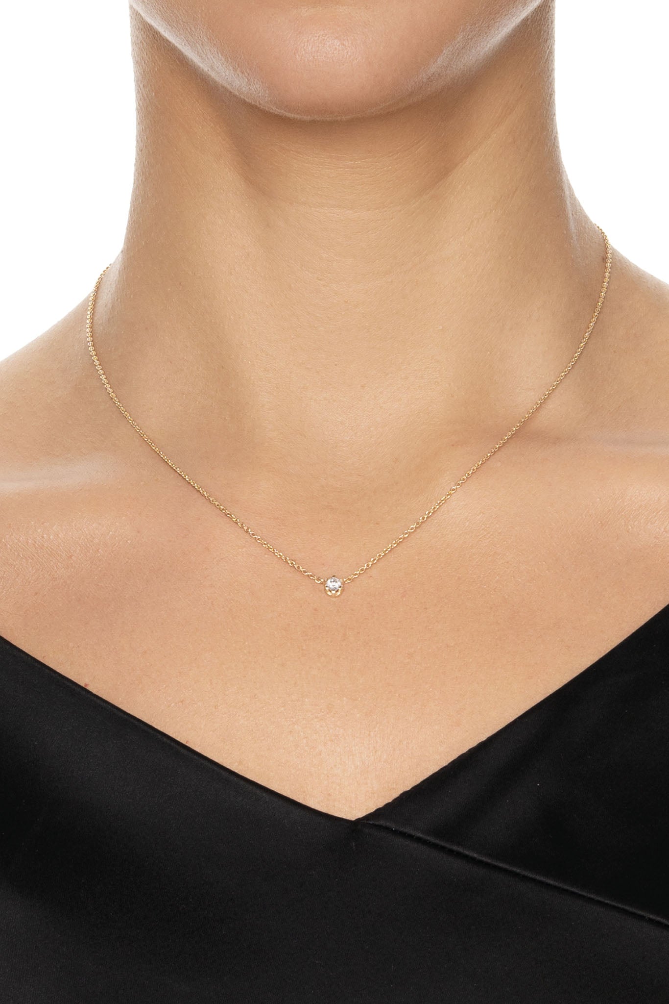 Efva Attling Crown & Stars Necklace 0.19ct kultainen timanttikaulakoru