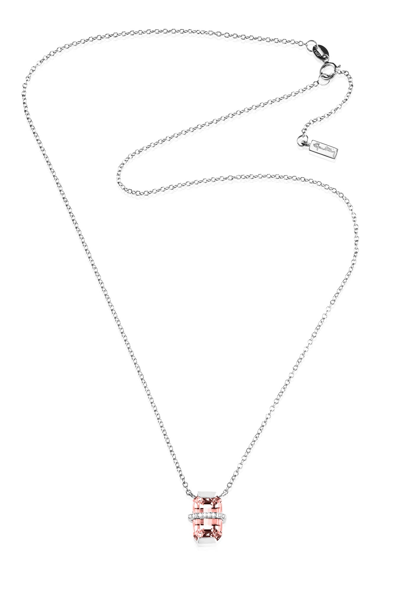 Efva Attling Little Bend Over kaulakoru Morganite Säädettävä:42/45cm