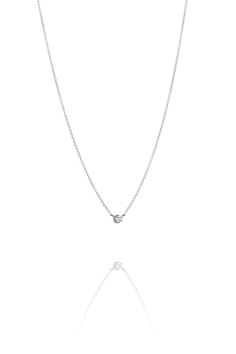 Efva Attling Crown & Stars Necklace 0.19ct valkokultainen timanttikaulakoru 10-102-02161 tuotekuva