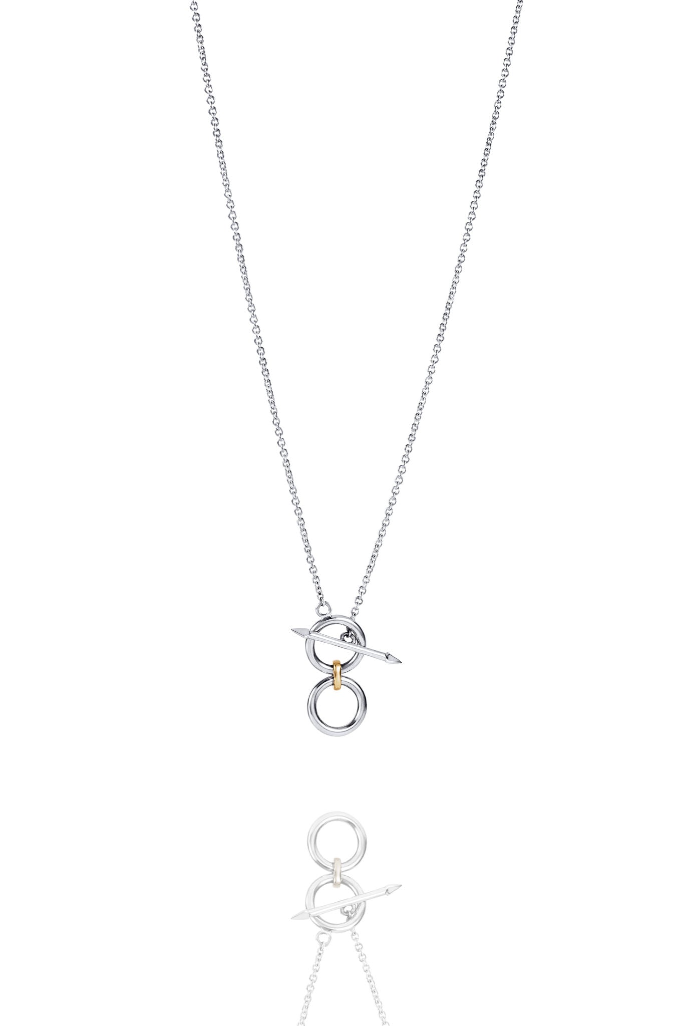 Efva Attling Divorced With Children Necklace II hopeinen kaulakoru