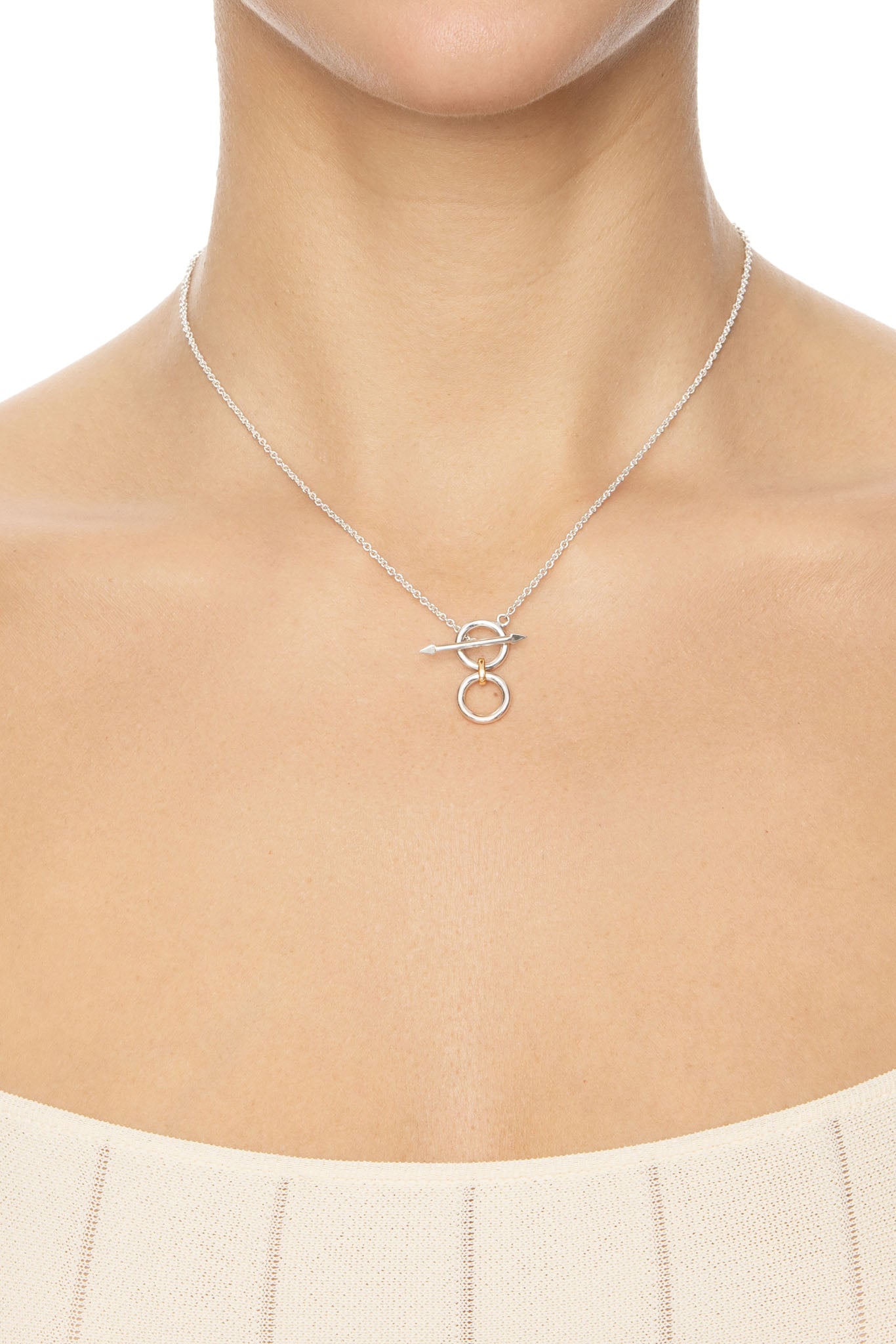Efva Attling Divorced With Children Necklace II hopeinen kaulakoru