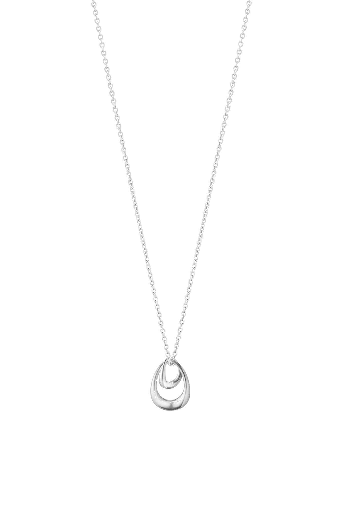 Georg Jensen Offspring small hopeinen kaulakoru 45cm