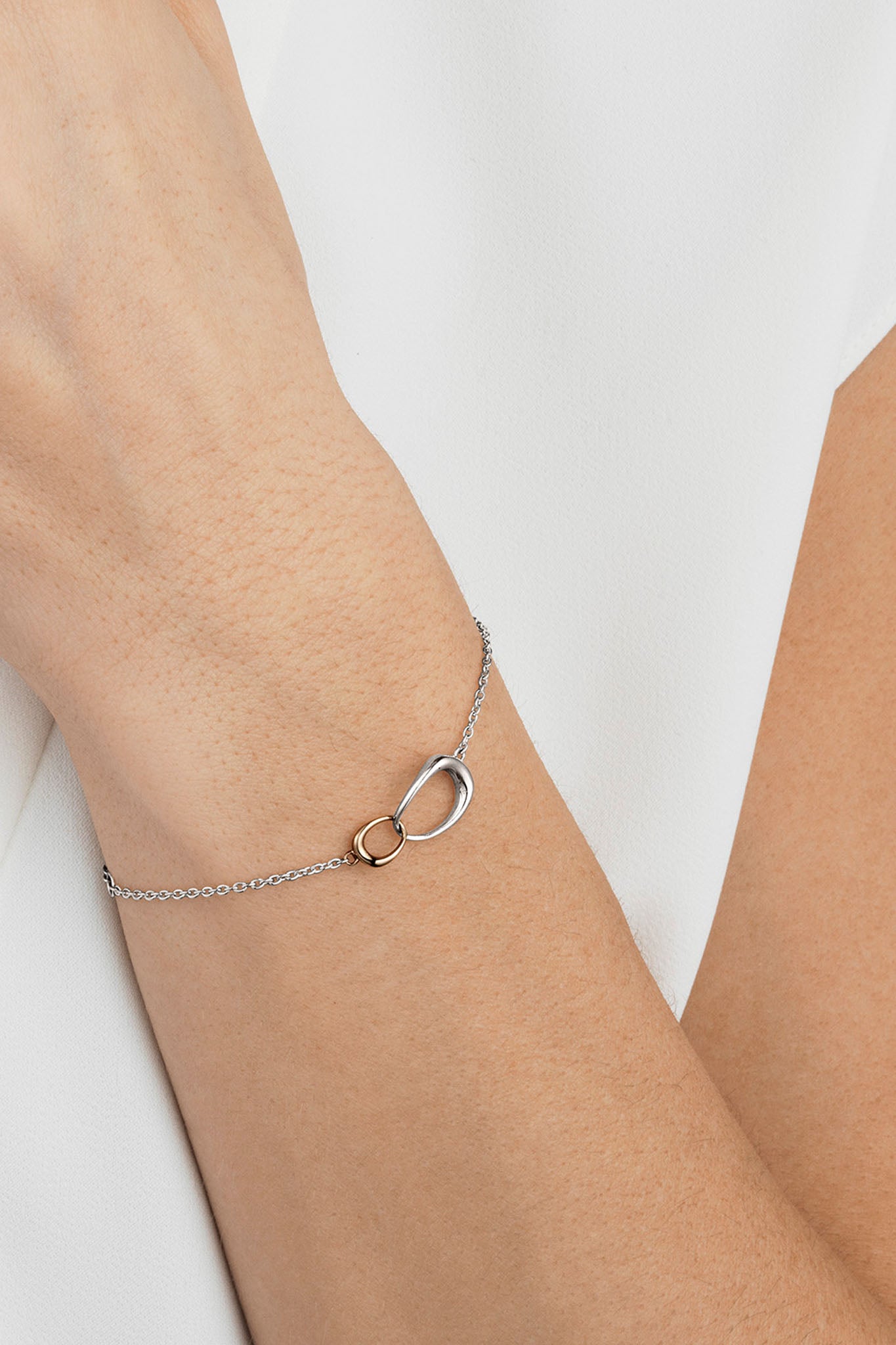 Georg Jensen Offspring hopea kulta rannekoru 18cm