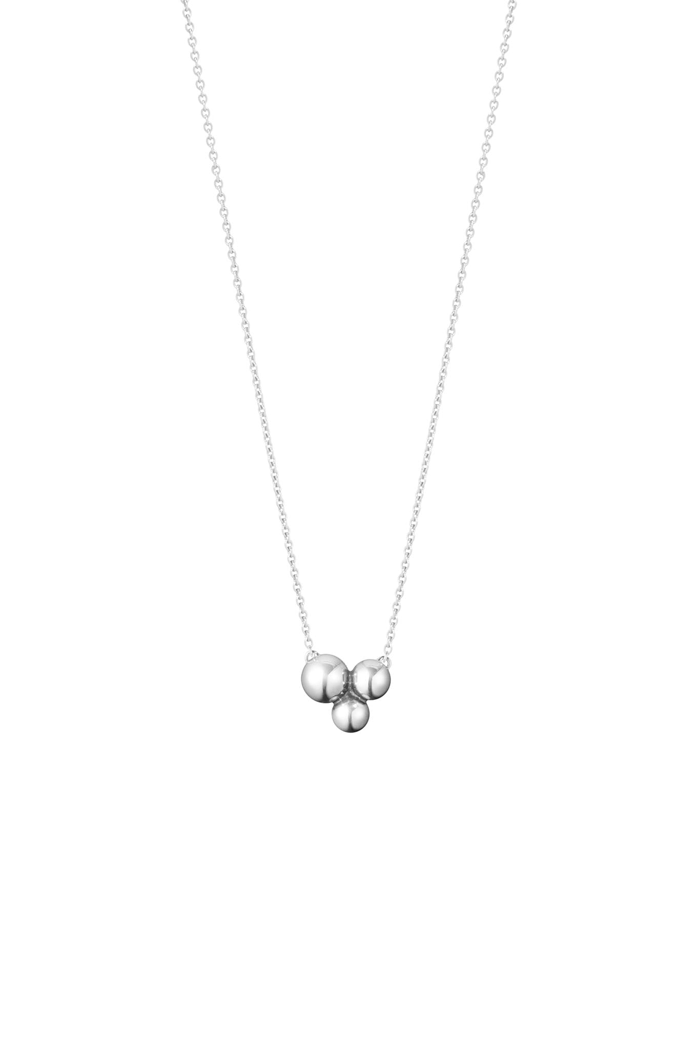 Georg Jensen Moonlight Grapes hopeinen kaulakoru 45cm