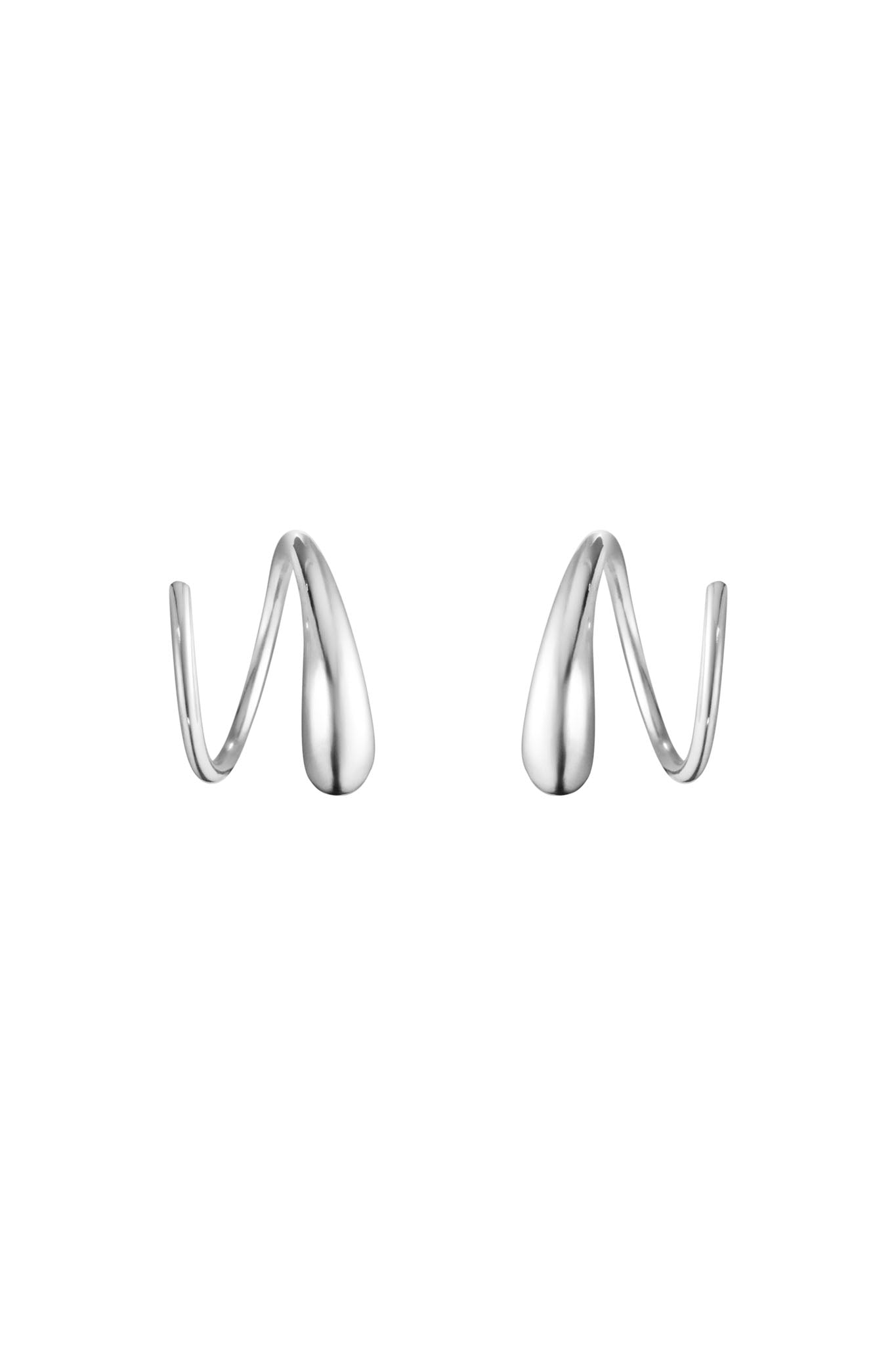 Georg Jensen Mercy hopeiset korvakorut Default Title