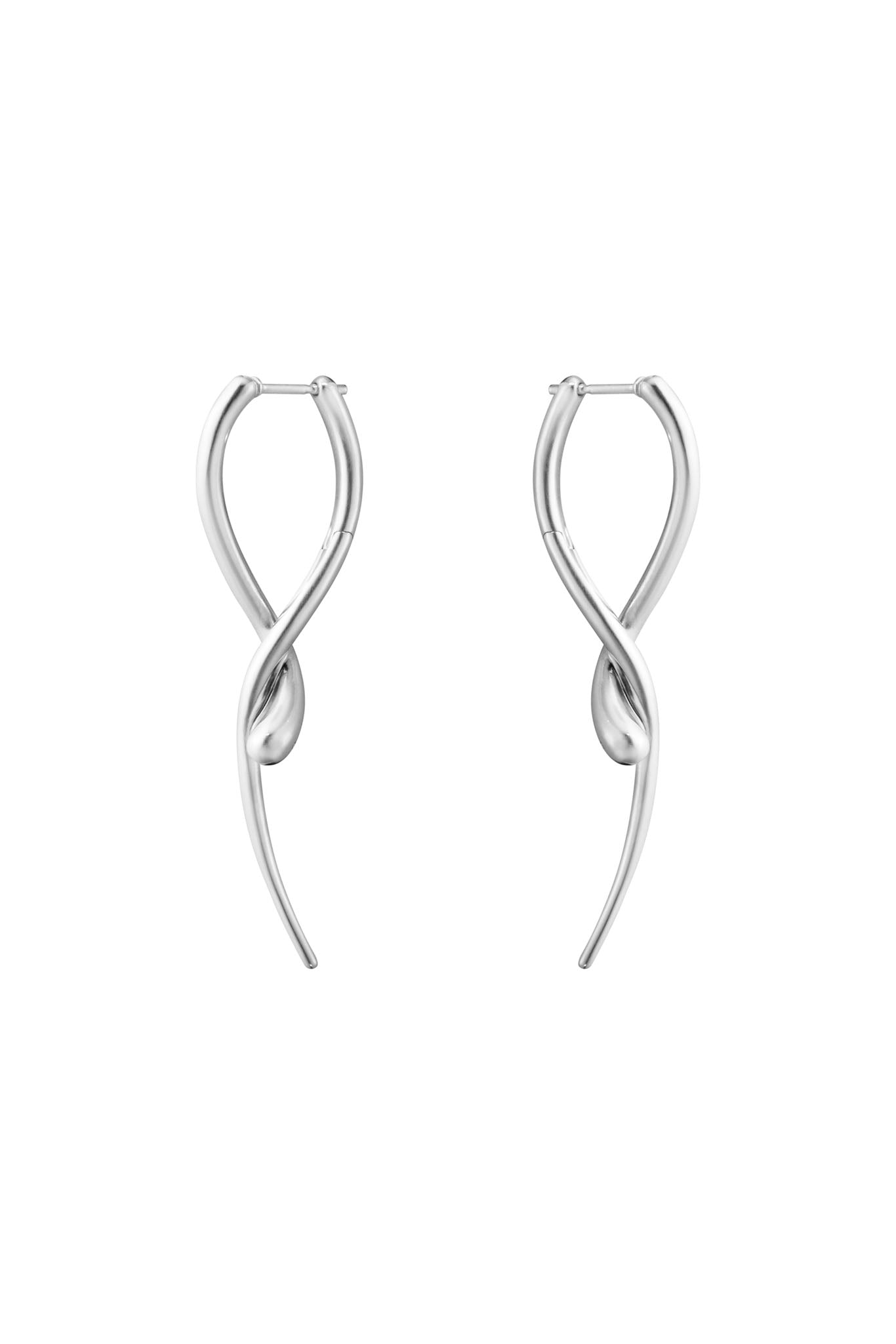 Georg Jensen Mercy hopeiset korvakorut Default Title