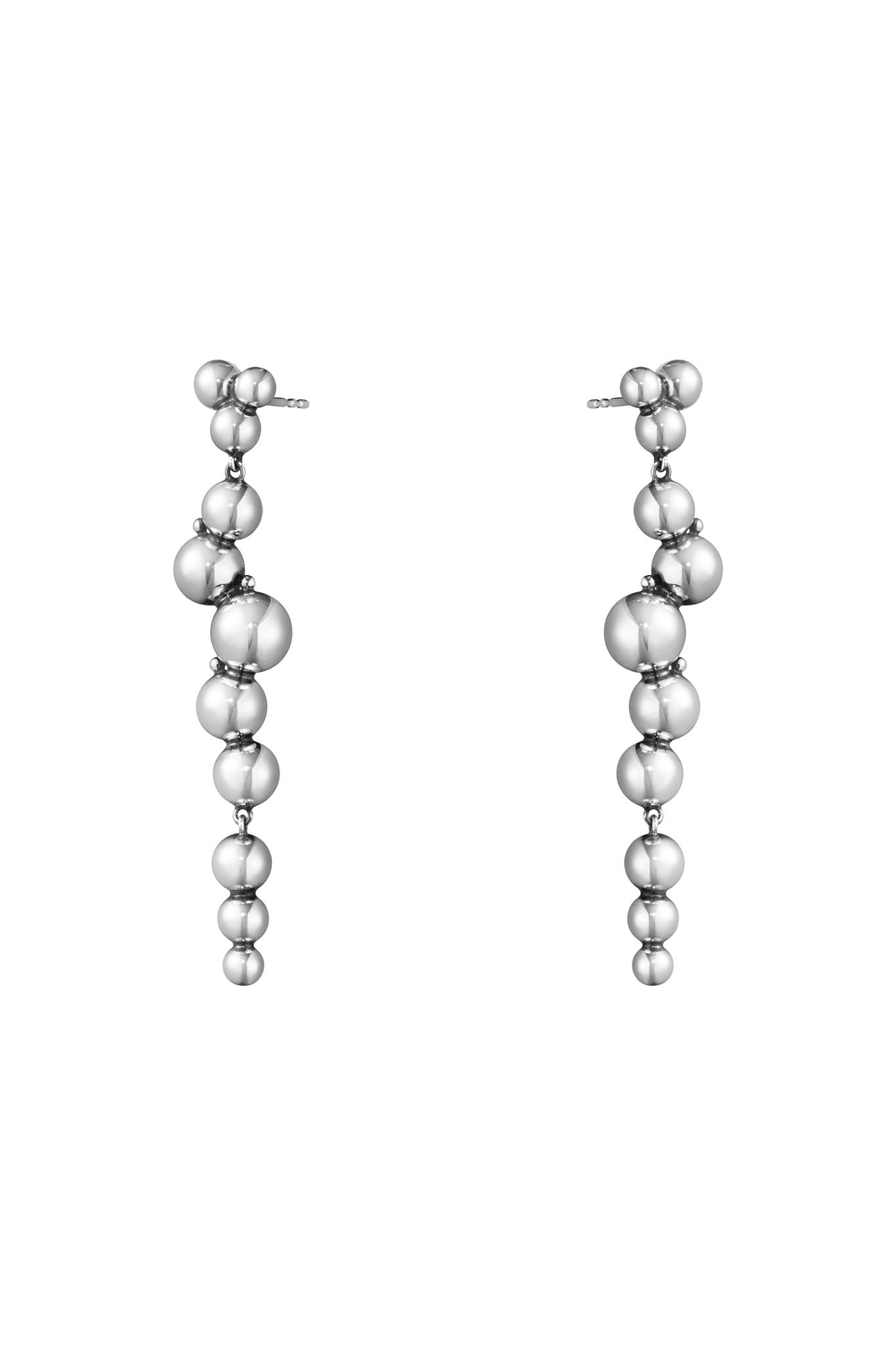 Georg Jensen Moonlight Grapes hopeiset korvakorut Default Title