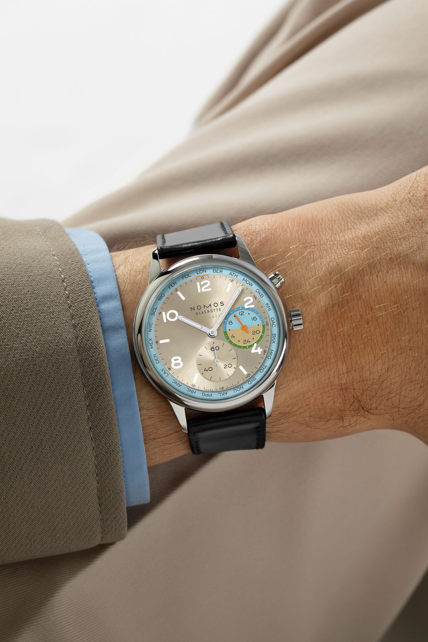 Nomos Glashütte Club Sport Neomatik Worldtimer Roam