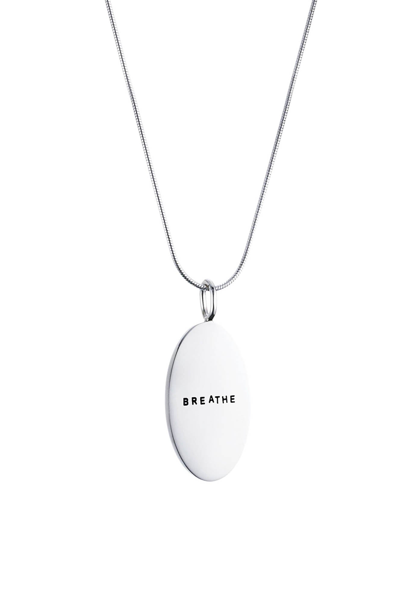 Efva Attling Brethe pendant hopeinen kaulakoru 40cm